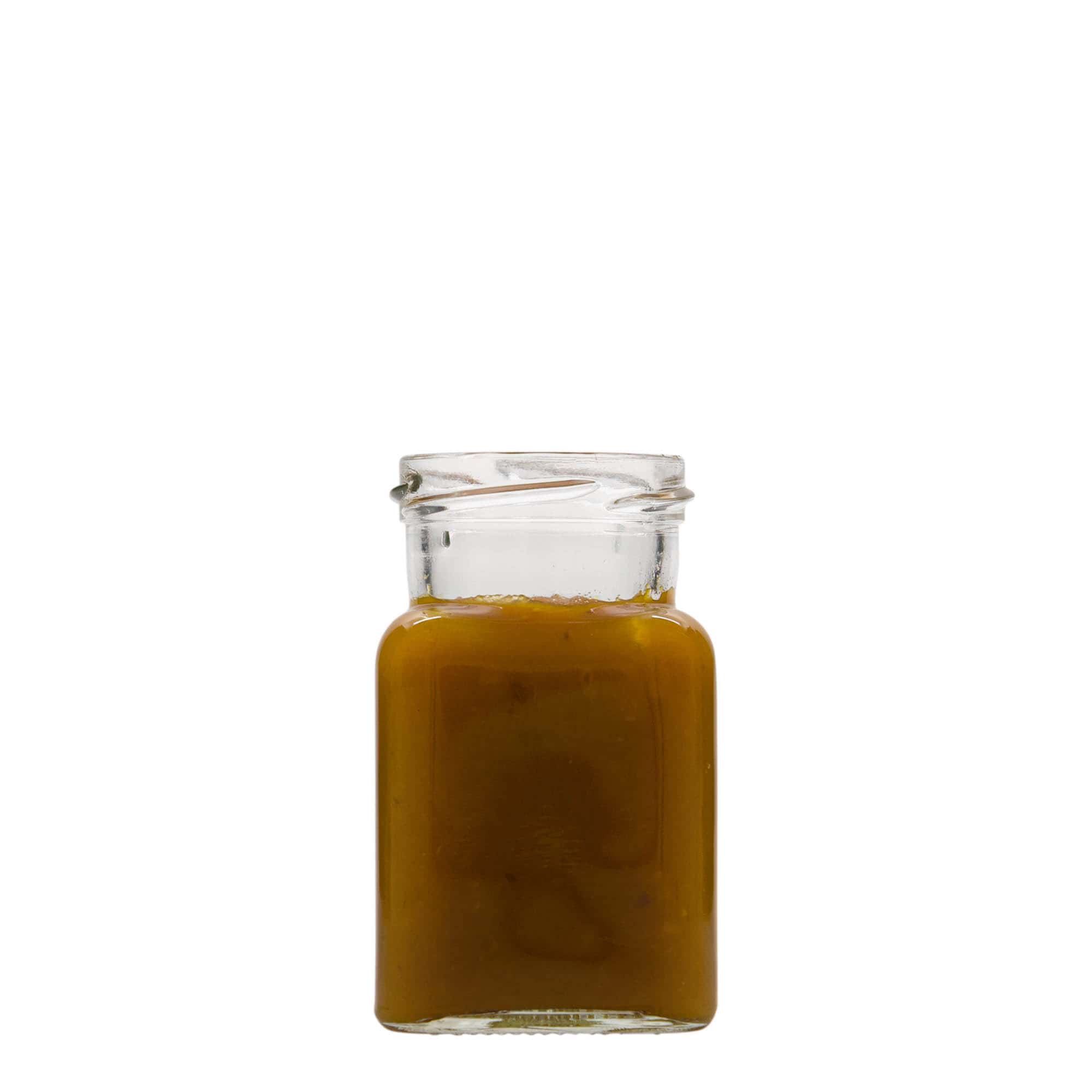 150 ml borcan pătrat, gura: Twist-Off (TO 53)