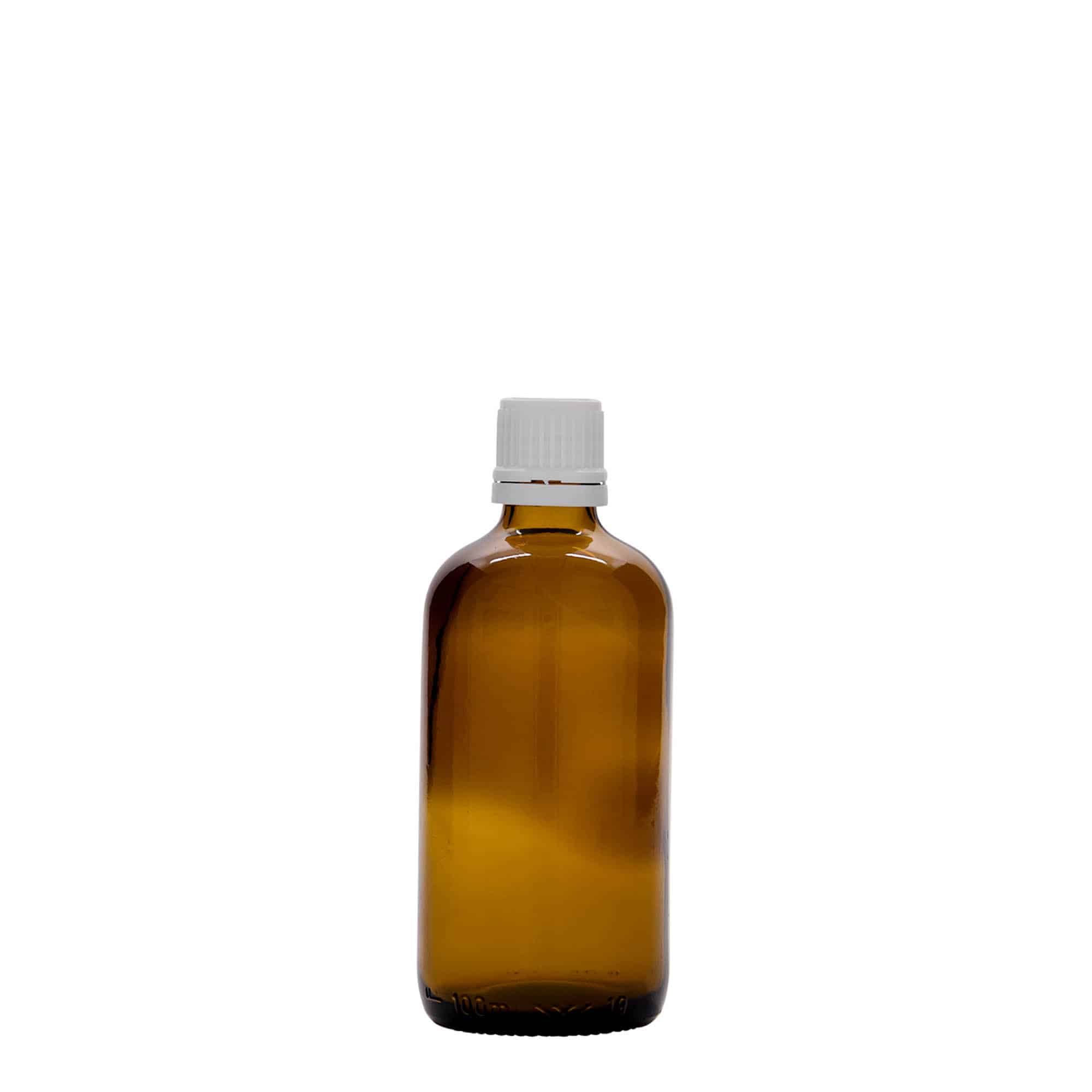 100 ml sticlă medicală, sticlă, maro, gura: DIN 18