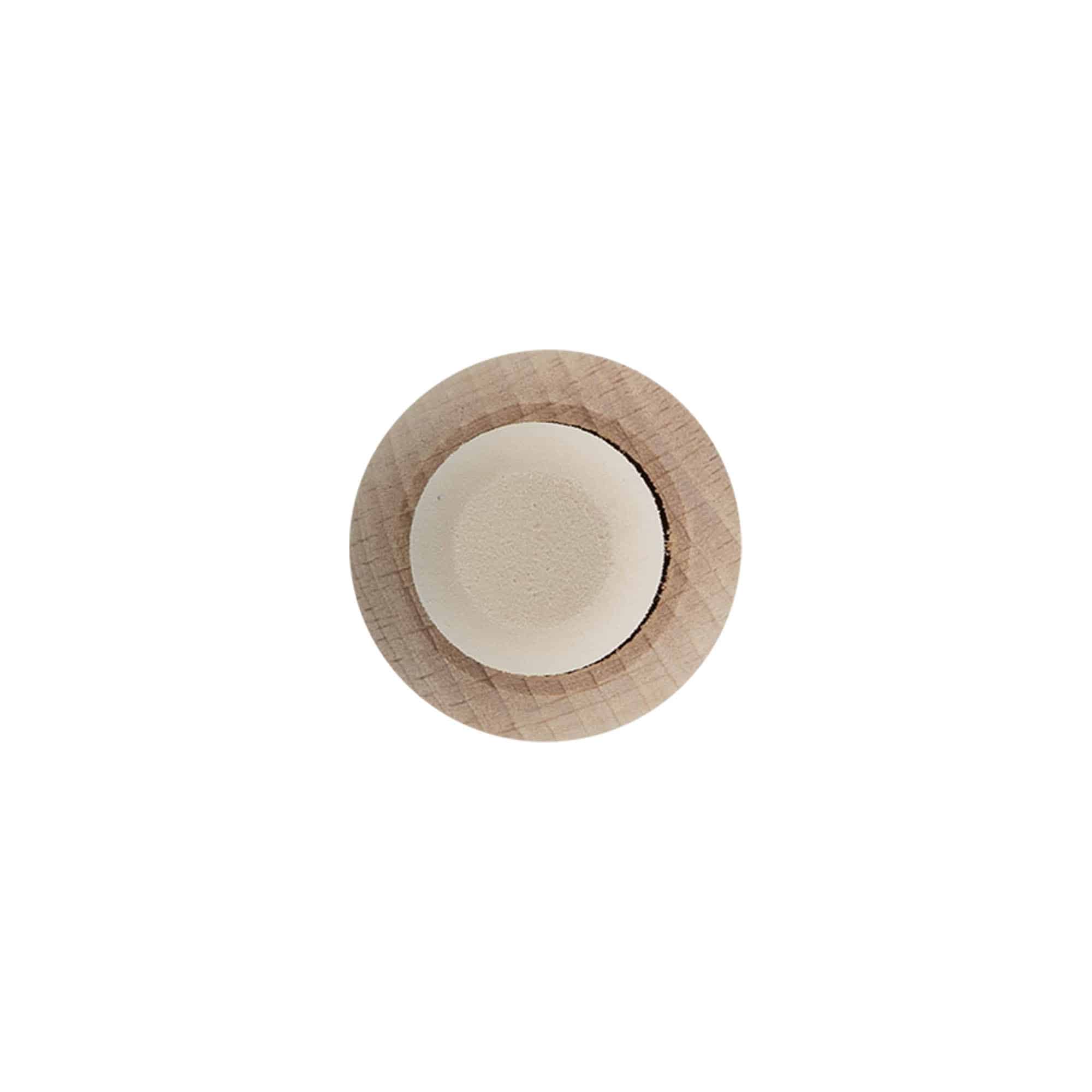 Dop cu mâner 19 mm 'bilă', lemn/plastic, pentru gură: dop de plută