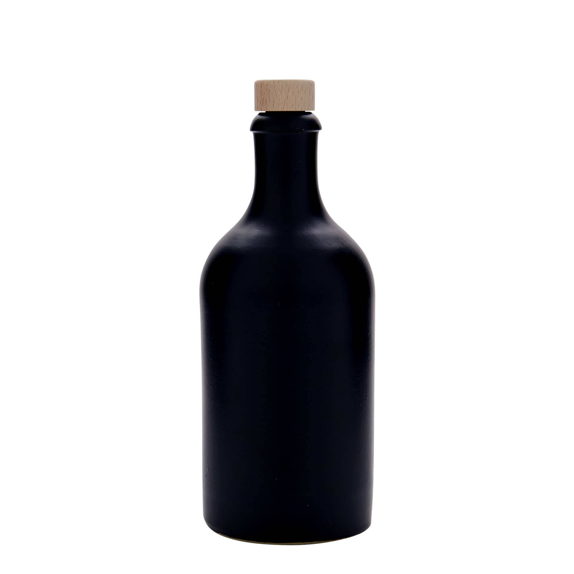 500 ml ulcior de lut, ceramică, negru, gura: plută 500 ml ulcior de lut, ceramică, negru, gura: plută