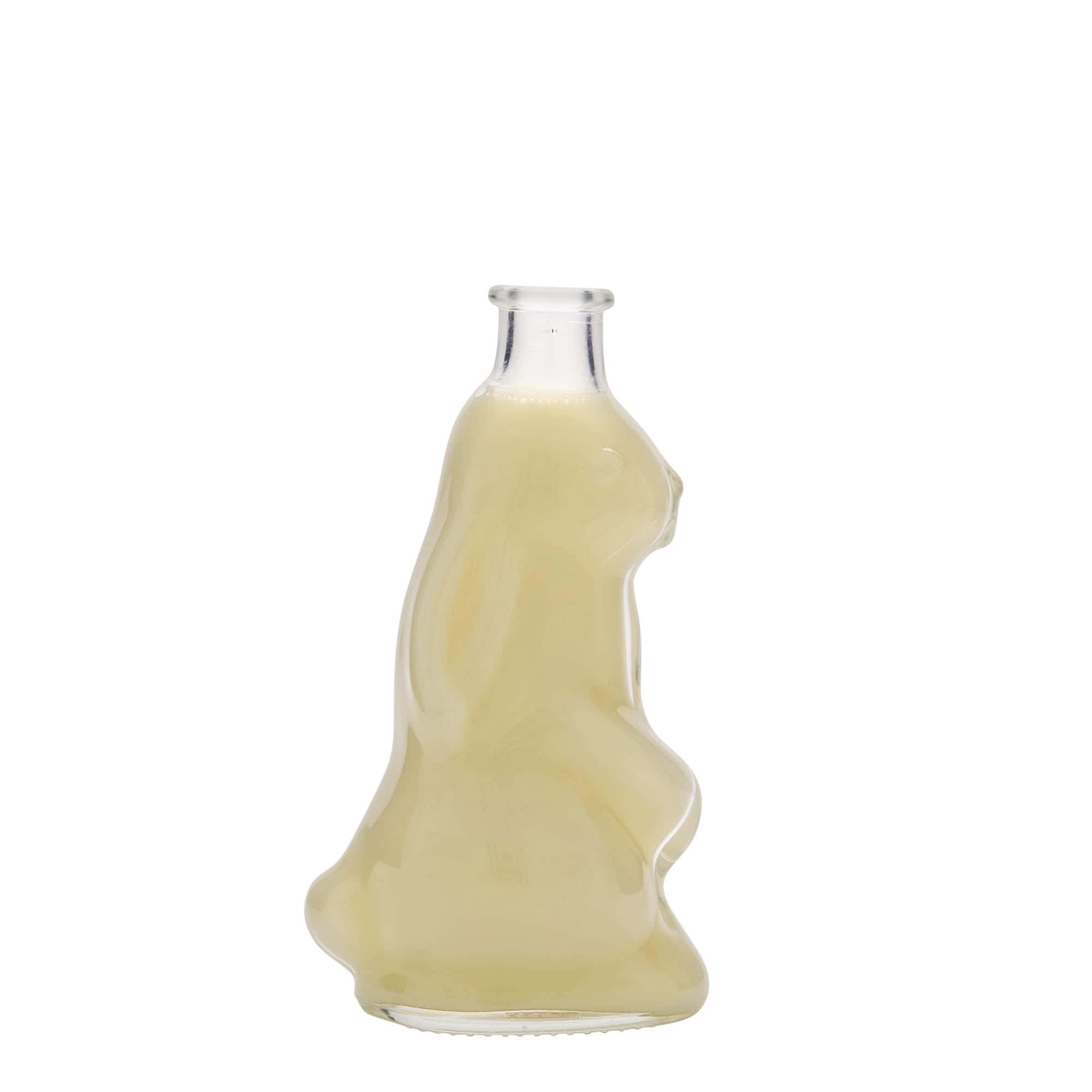 Sticlă de sticlă de 200 ml „Iepure”, gura: dop de plută