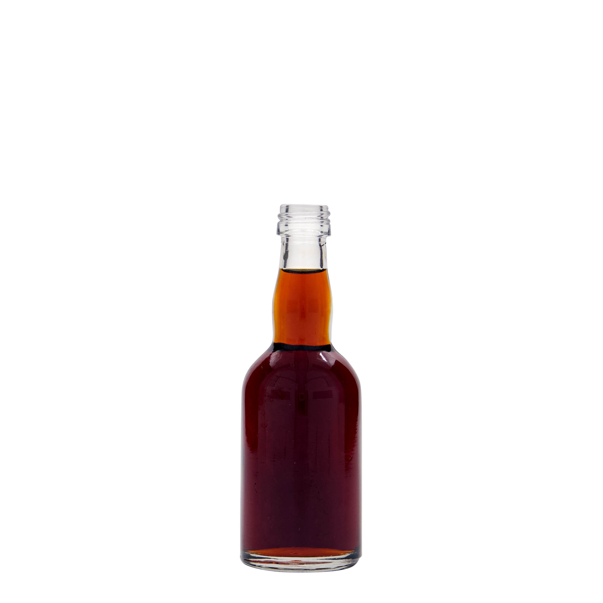 Sticlă de sticlă de 50 ml „Proba”, gura: PP 18 Sticlă de sticlă de 50 ml „Proba”, gura: PP 18