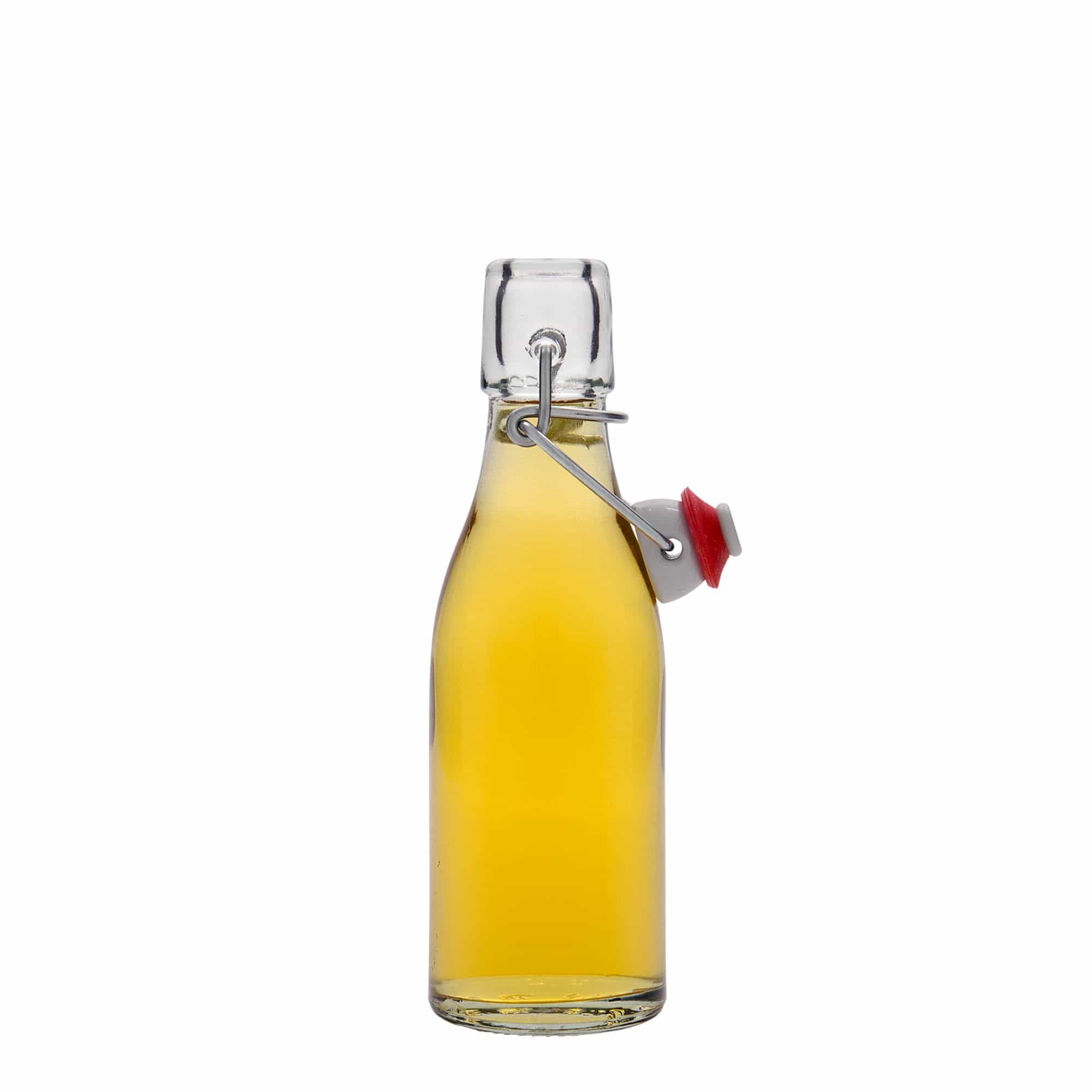 Sticlă de sticlă de 200 ml „Paul”, gât: închidere cu clemă Sticlă de sticlă de 200 ml „Paul”, gât: închidere cu clemă