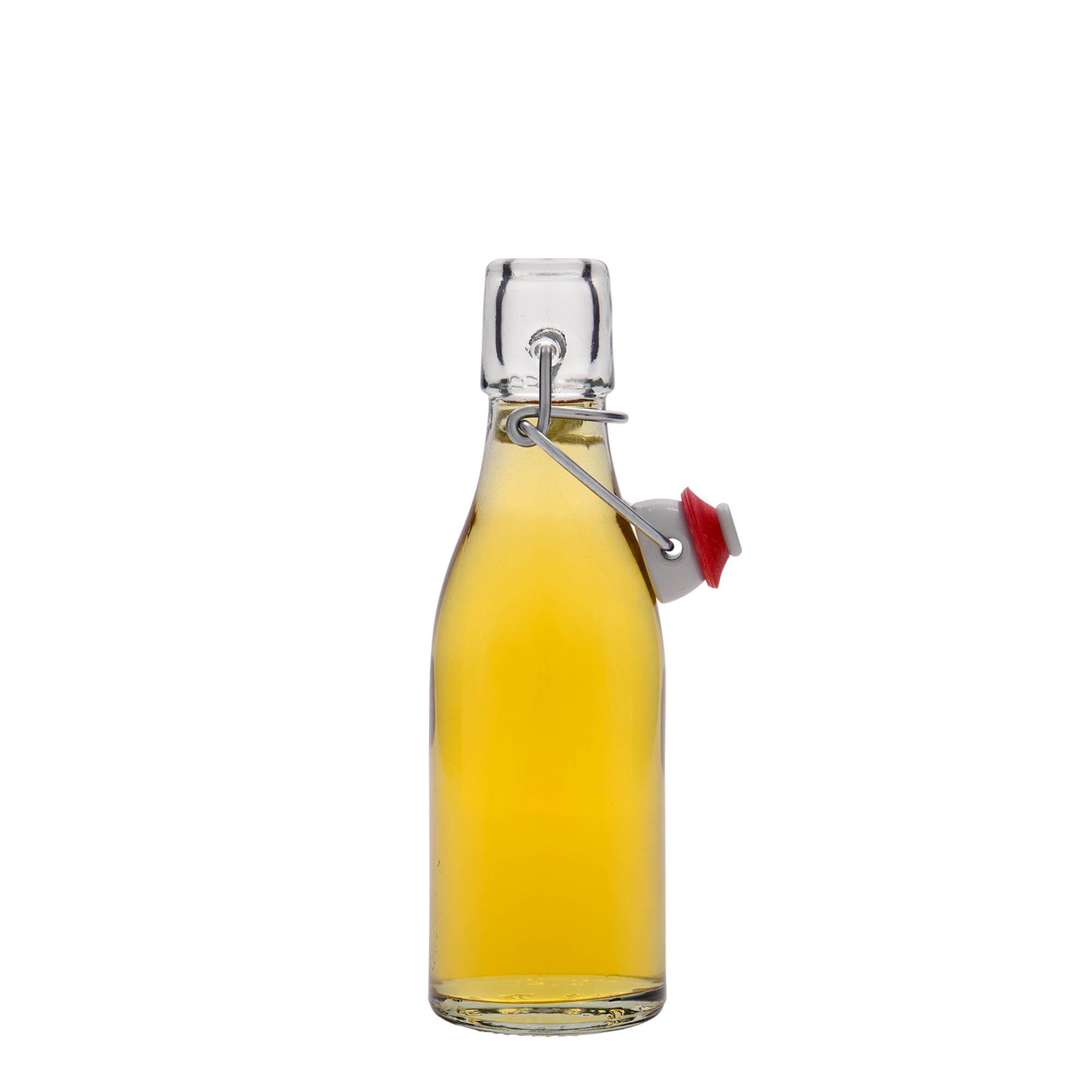Sticlă de sticlă de 200 ml „Paul”, gât: închidere cu clemă Sticlă de sticlă de 200 ml „Paul”, gât: închidere cu clemă