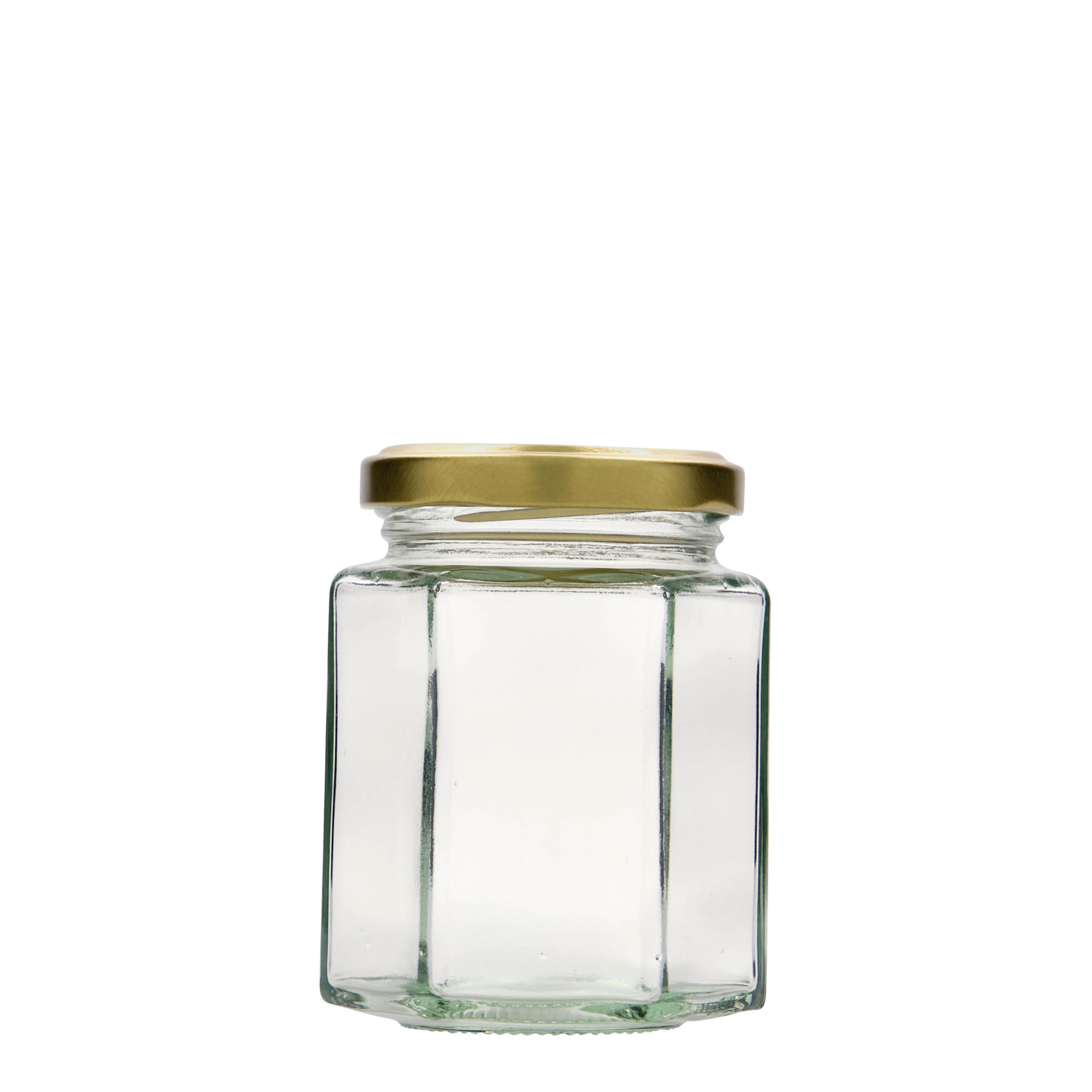 196 ml borcan hexagonal, gura: Twist-Off (TO 58) 196 ml borcan hexagonal, gura: Twist-Off (TO 58)
