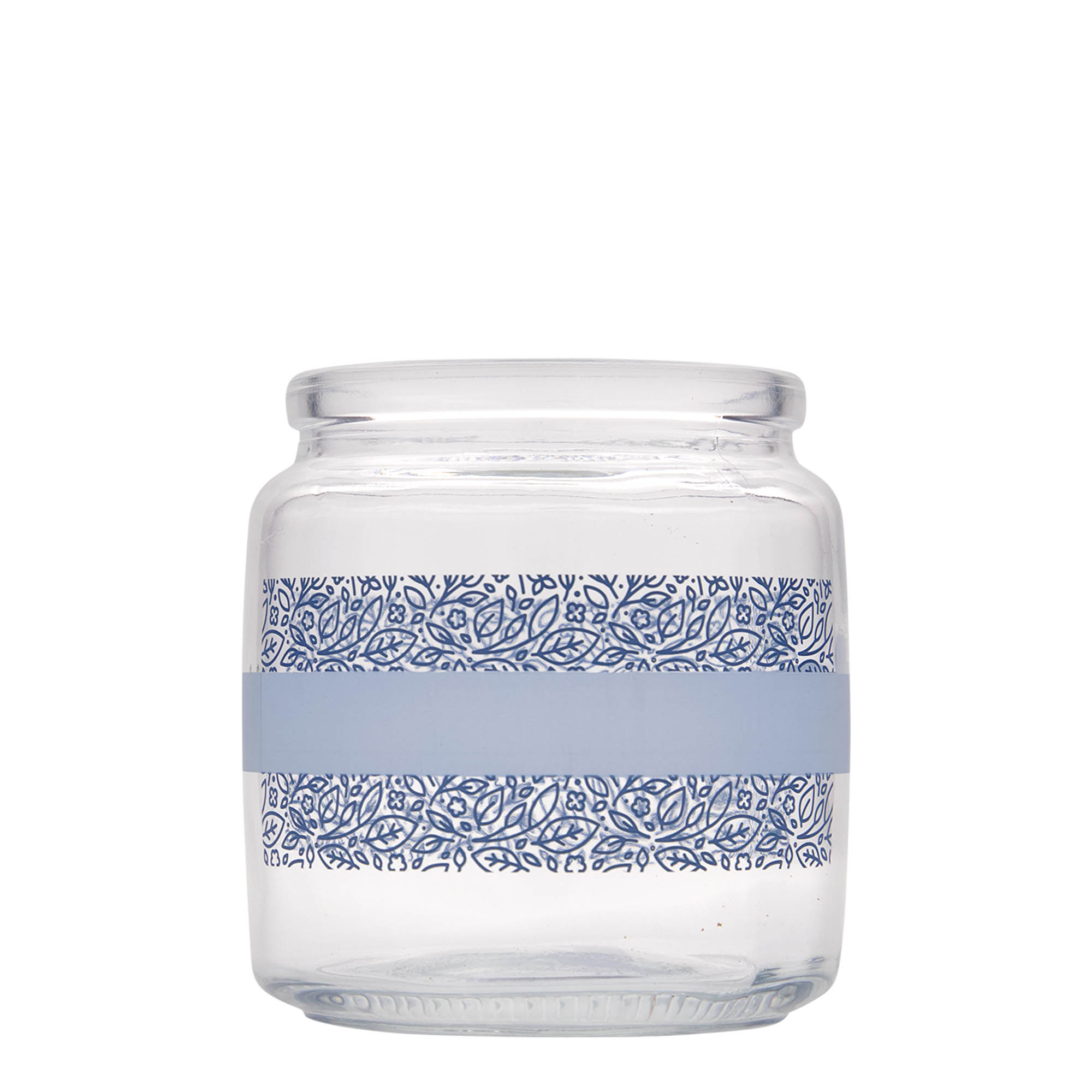 750 ml sticlă cu dop de plută „Giara”, motiv: Naturalmente blu, gura: plută