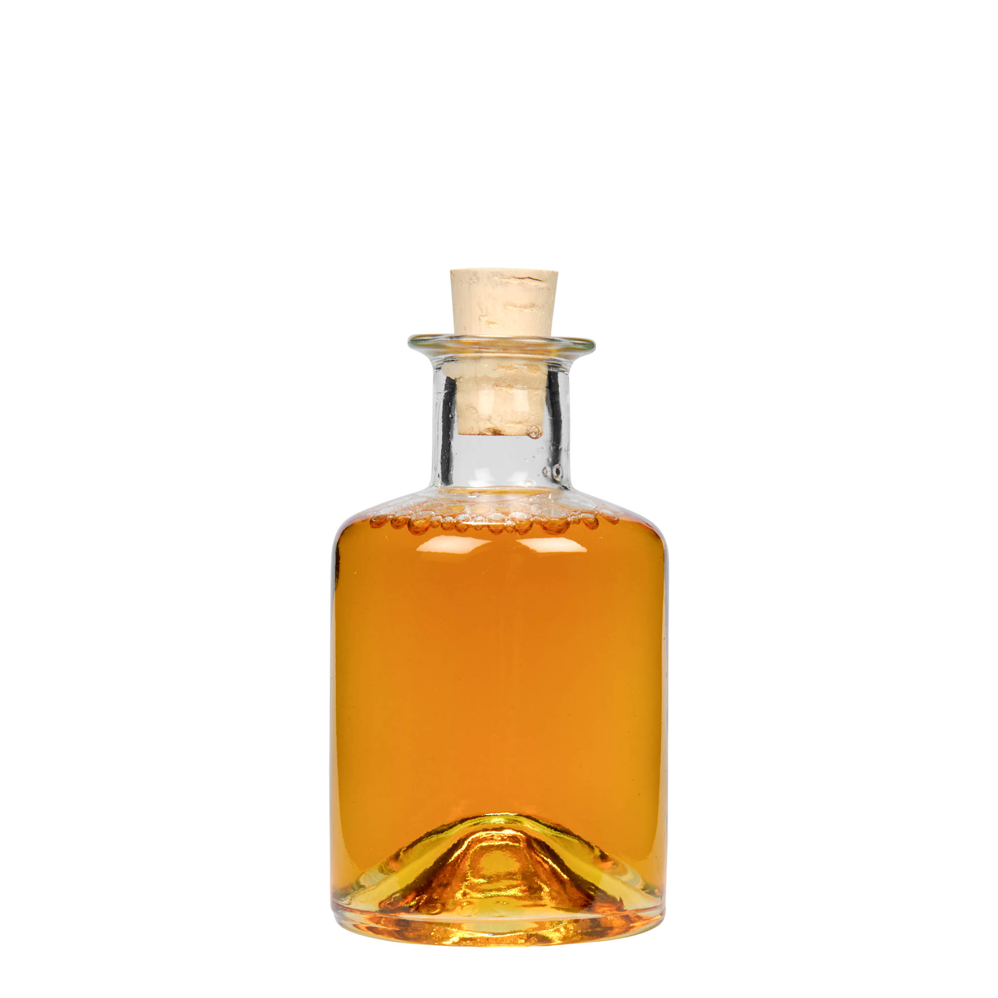 Sticlă de 200 ml pentru farmacie, gura: dop de plută