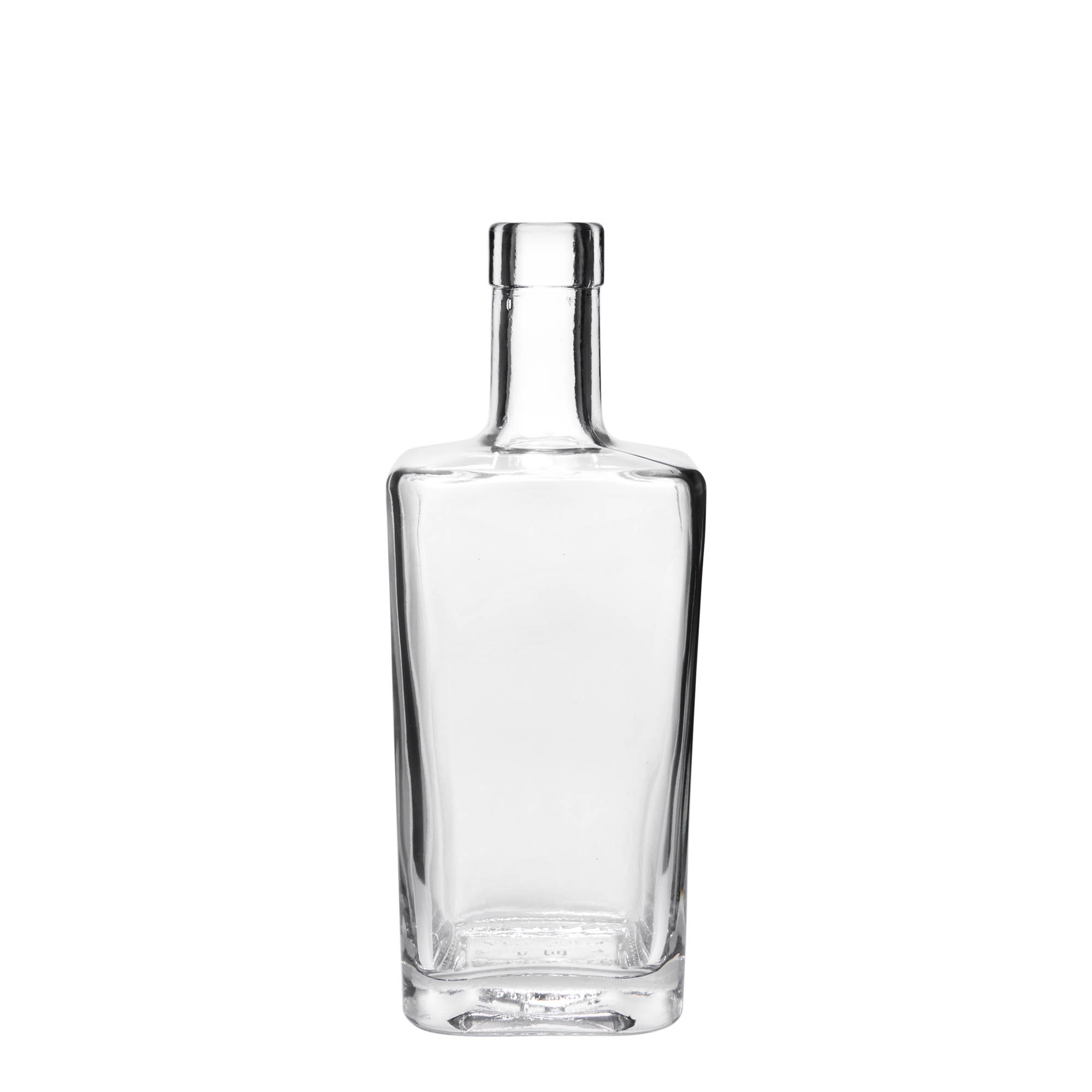 Sticlă de sticlă de 500 ml 'Noel', pătrată, gura: dop de plută Sticlă de sticlă de 500 ml 'Noel', pătrată, gura: dop de plută