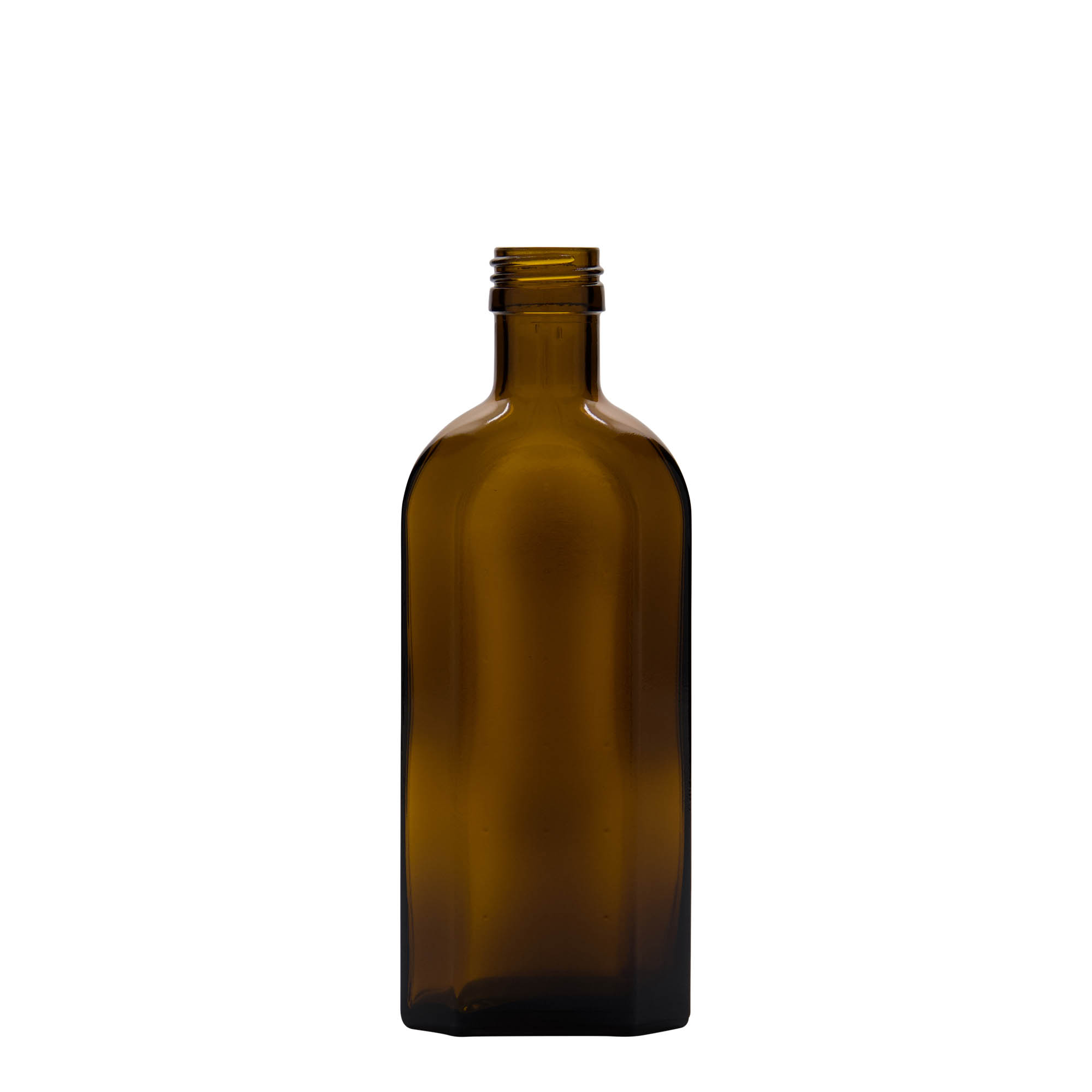 250 ml sticlă medicală Meplat, ovală, sticlă, maro, gura: PP 28 250 ml sticlă medicală Meplat, ovală, sticlă, maro, gura: PP 28