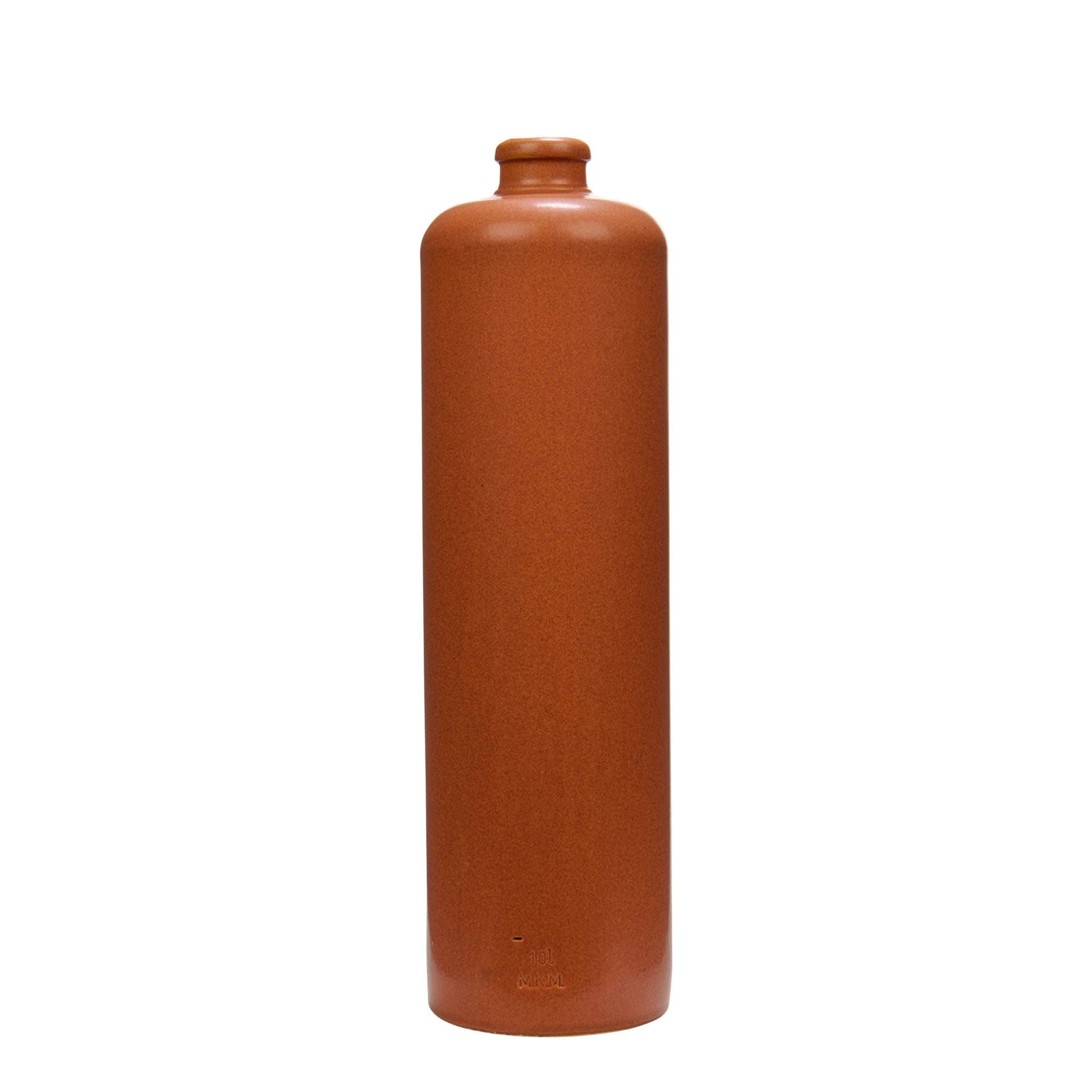 1.000 ml ulcior de lut, ceramică, roșu-maro, gură: plută