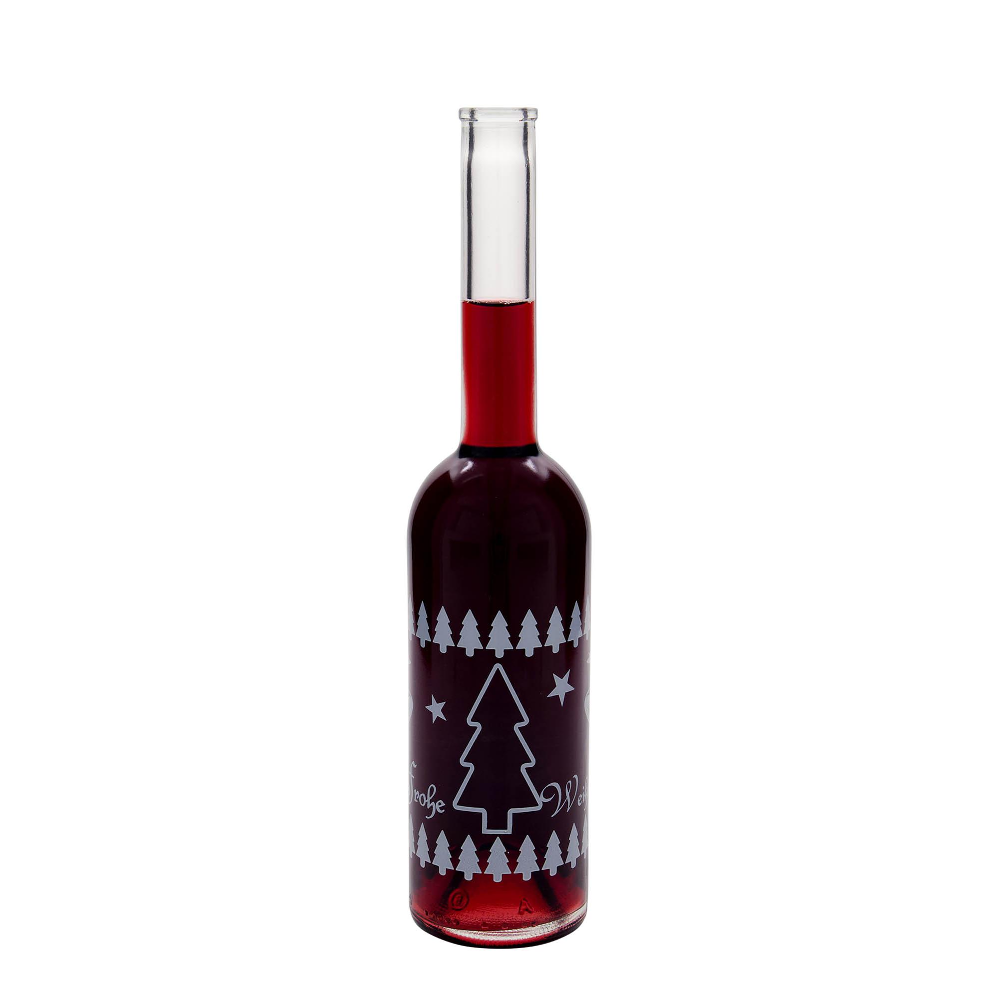 Sticlă de sticlă de 500 ml „Opera”, motiv: Crăciun clasic, deschidere: dop