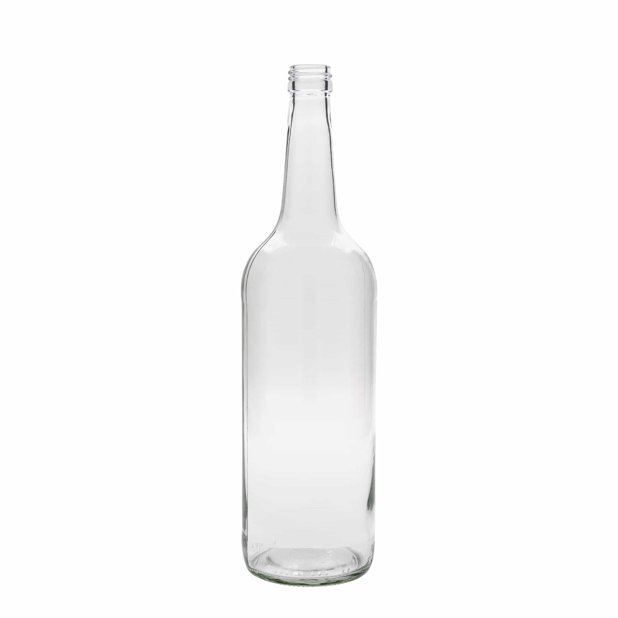 Sticlă de sticlă de 1.000 ml cu gât drept, gură: PP 28
