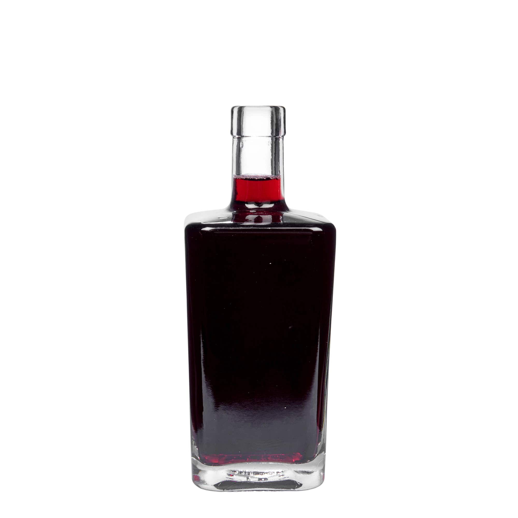 Sticlă de sticlă de 500 ml 'Noel', pătrată, gura: dop de plută