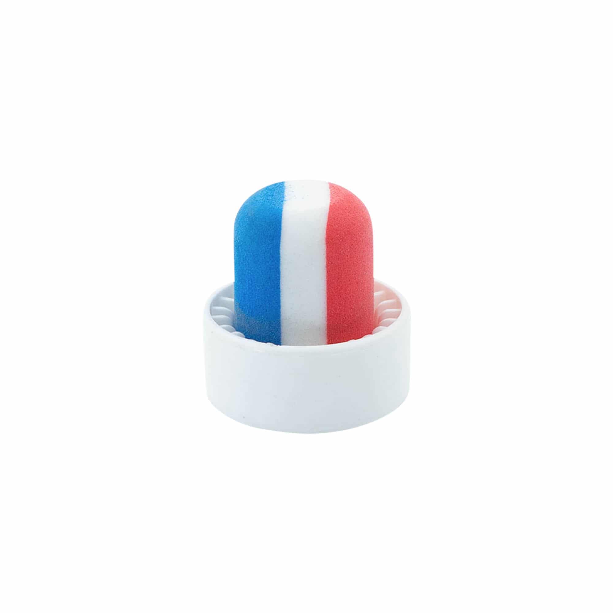 Dop cu mâner 19 mm „Franța”, din plastic, multicolor, pentru gura: dop de plută