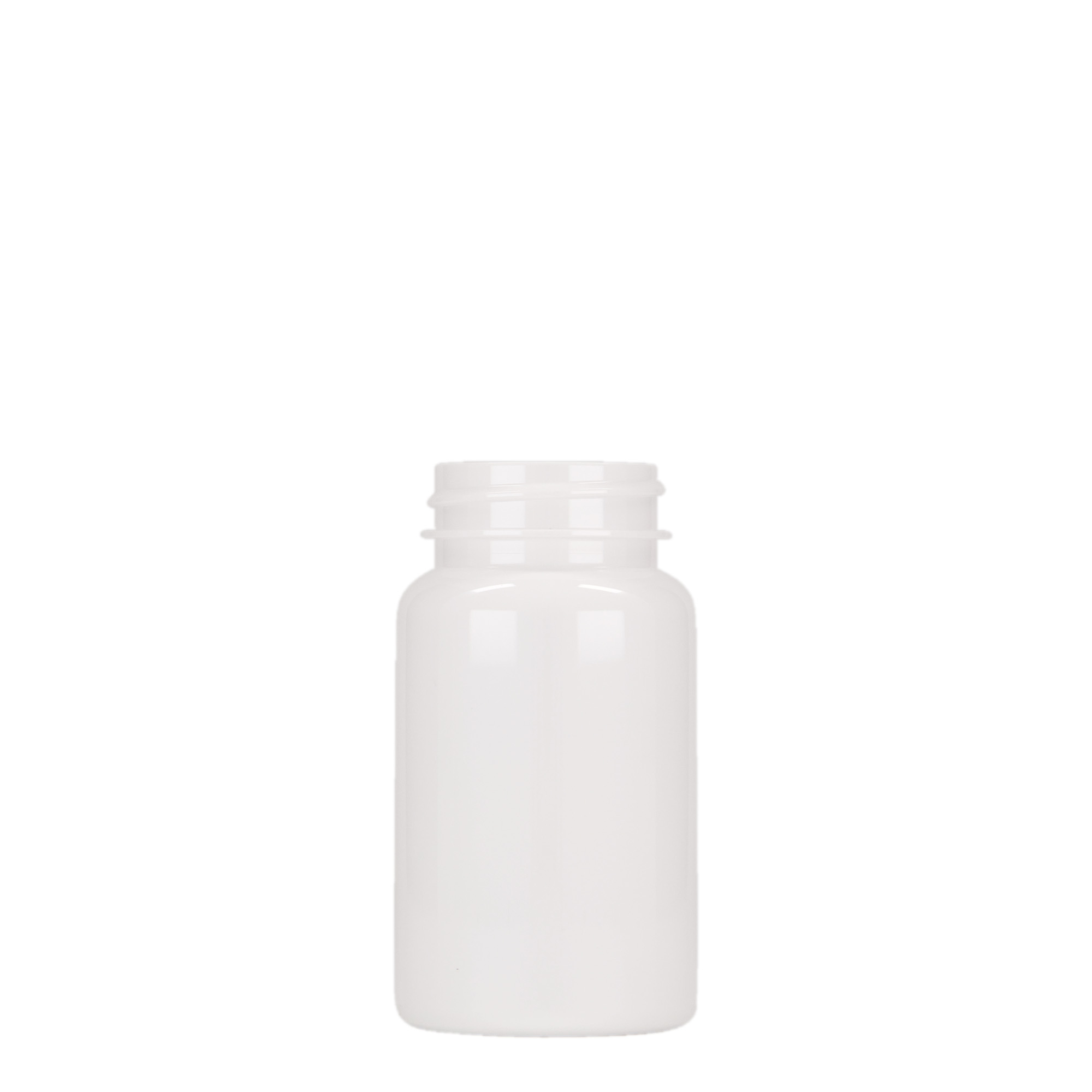 100 ml ambalaj PET, plastic, alb, gura: 38/400