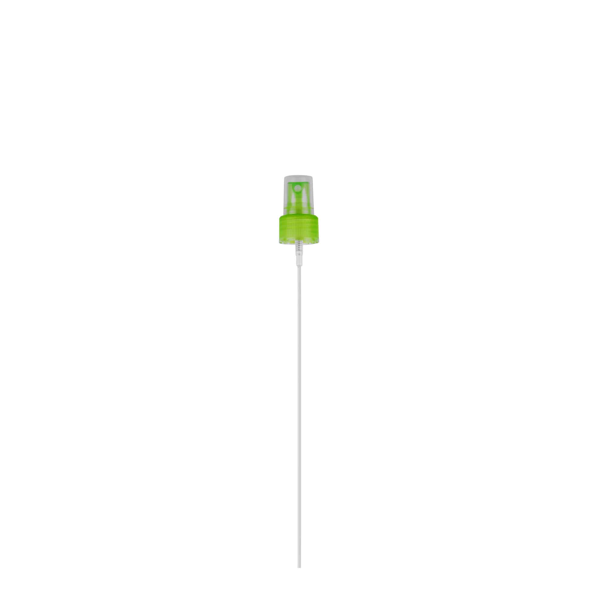Capac cu filet, pulverizator spray, plastic PP, verde, pentru gura: 24/410