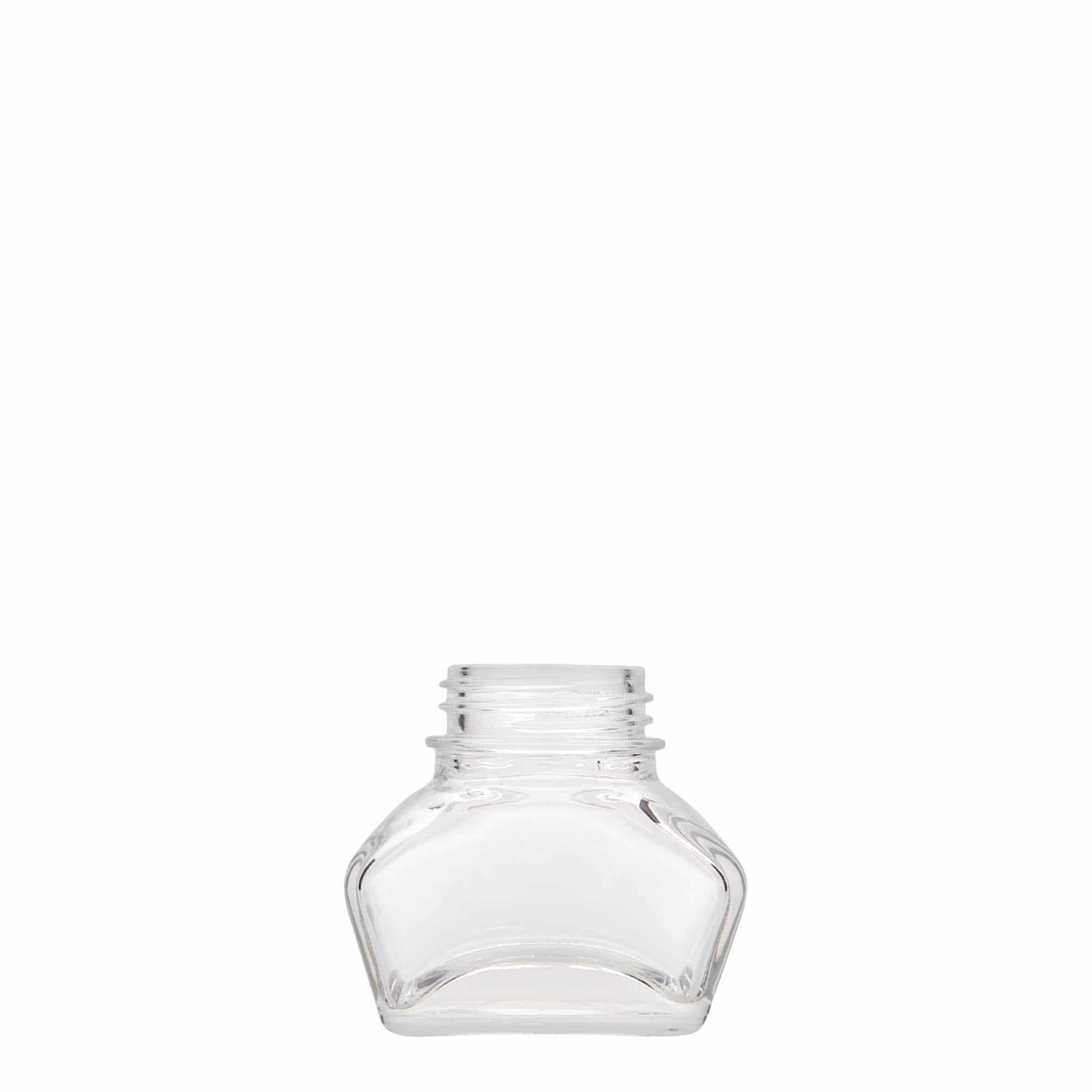 30 ml sticluță de cerneală, dreptunghiulară, gura: capac cu filet