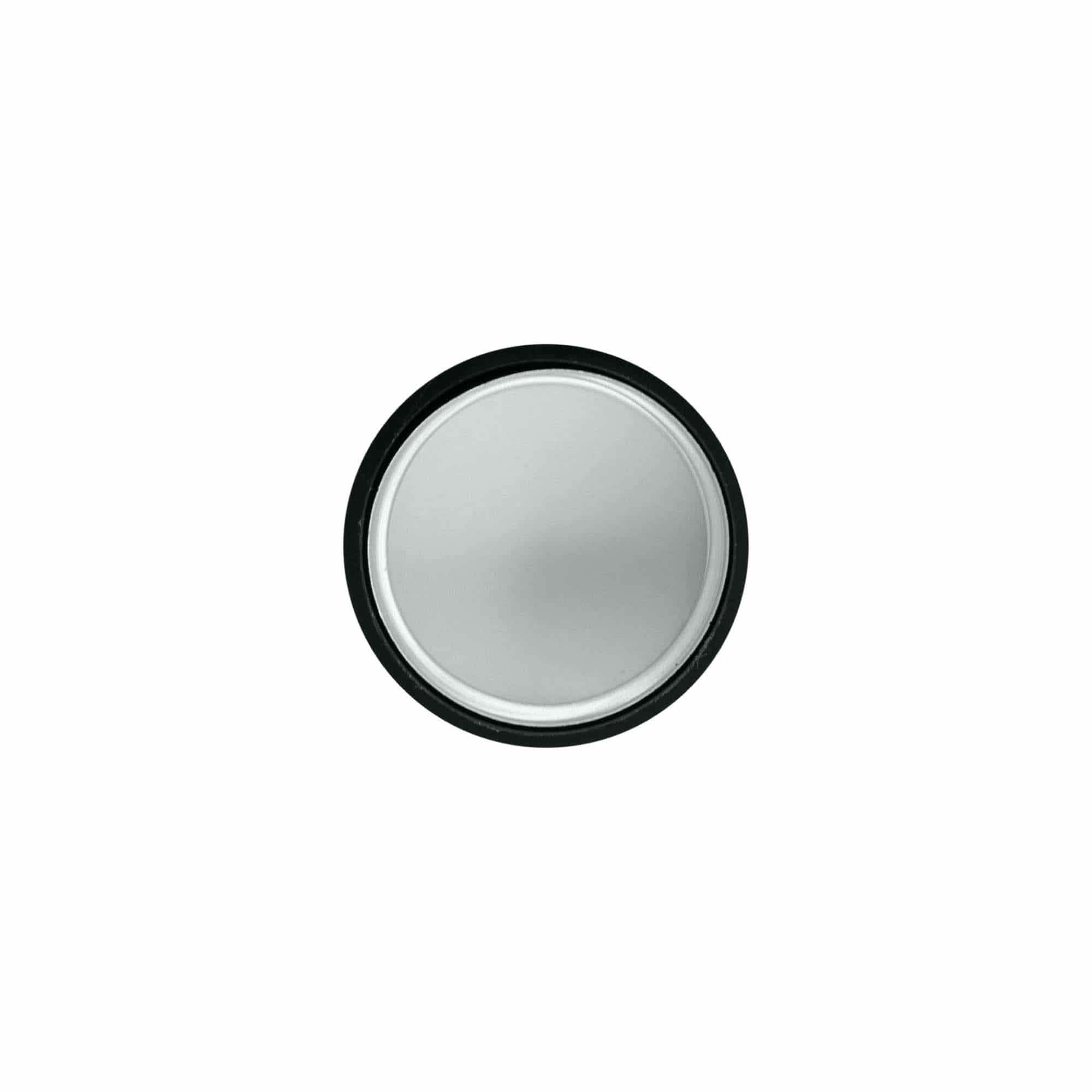 Capac cu filet, plastic ABS, argintiu, pentru gura: GPI 28/400