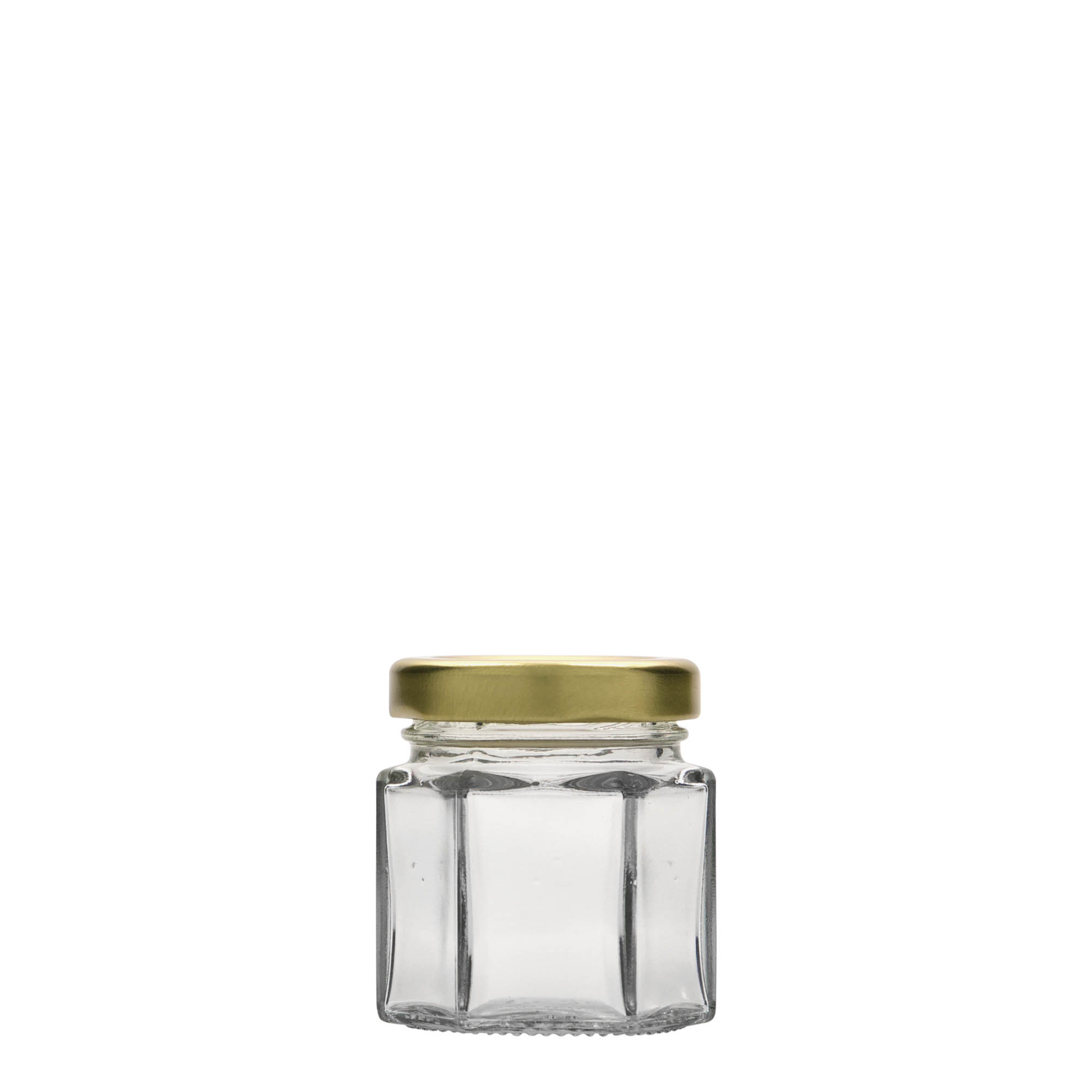 47 ml borcan hexagonal, gura: Twist-Off (TO 43) 47 ml borcan hexagonal, gura: Twist-Off (TO 43)