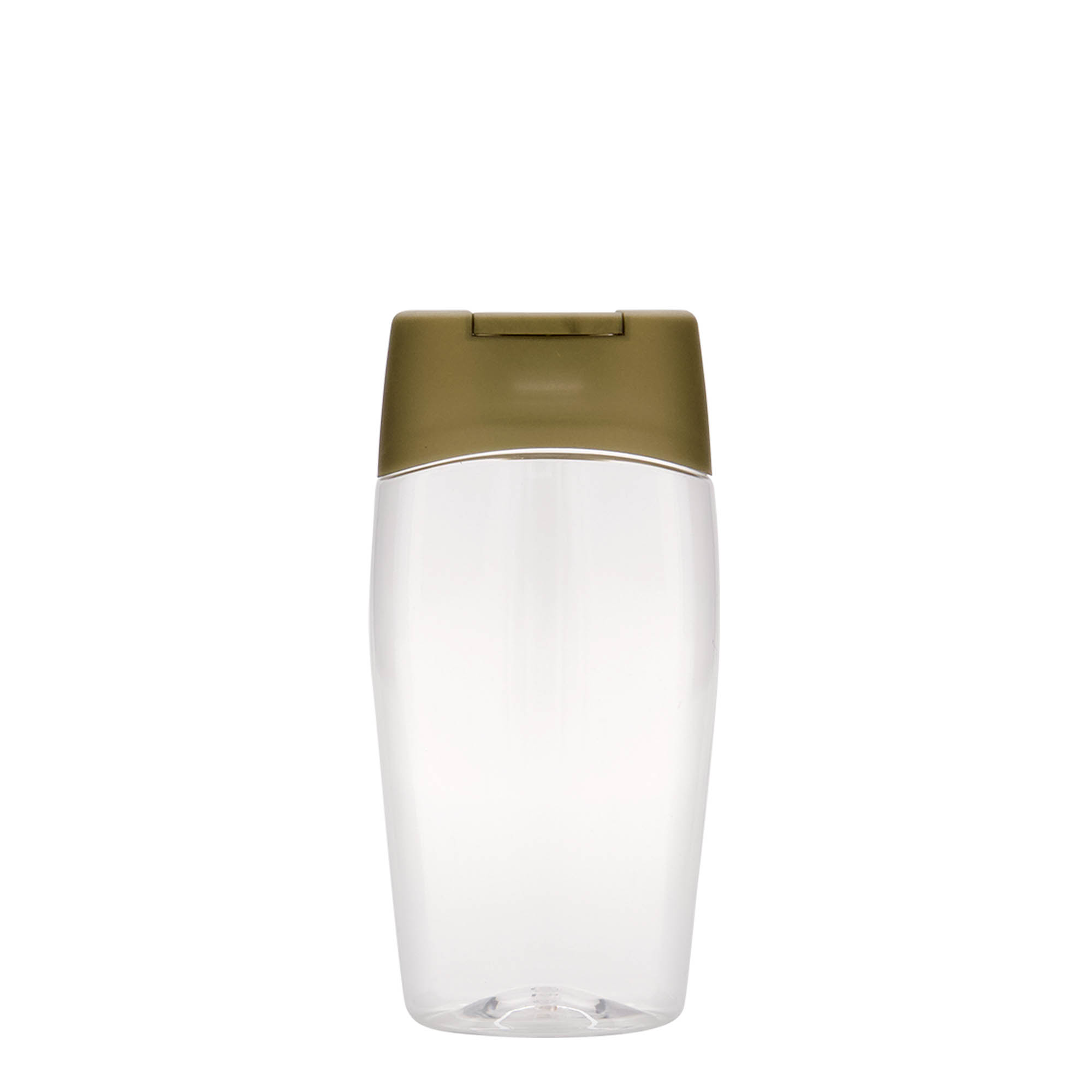 Sticlă PET de 200 ml „Squeeze”, ovală, din plastic
