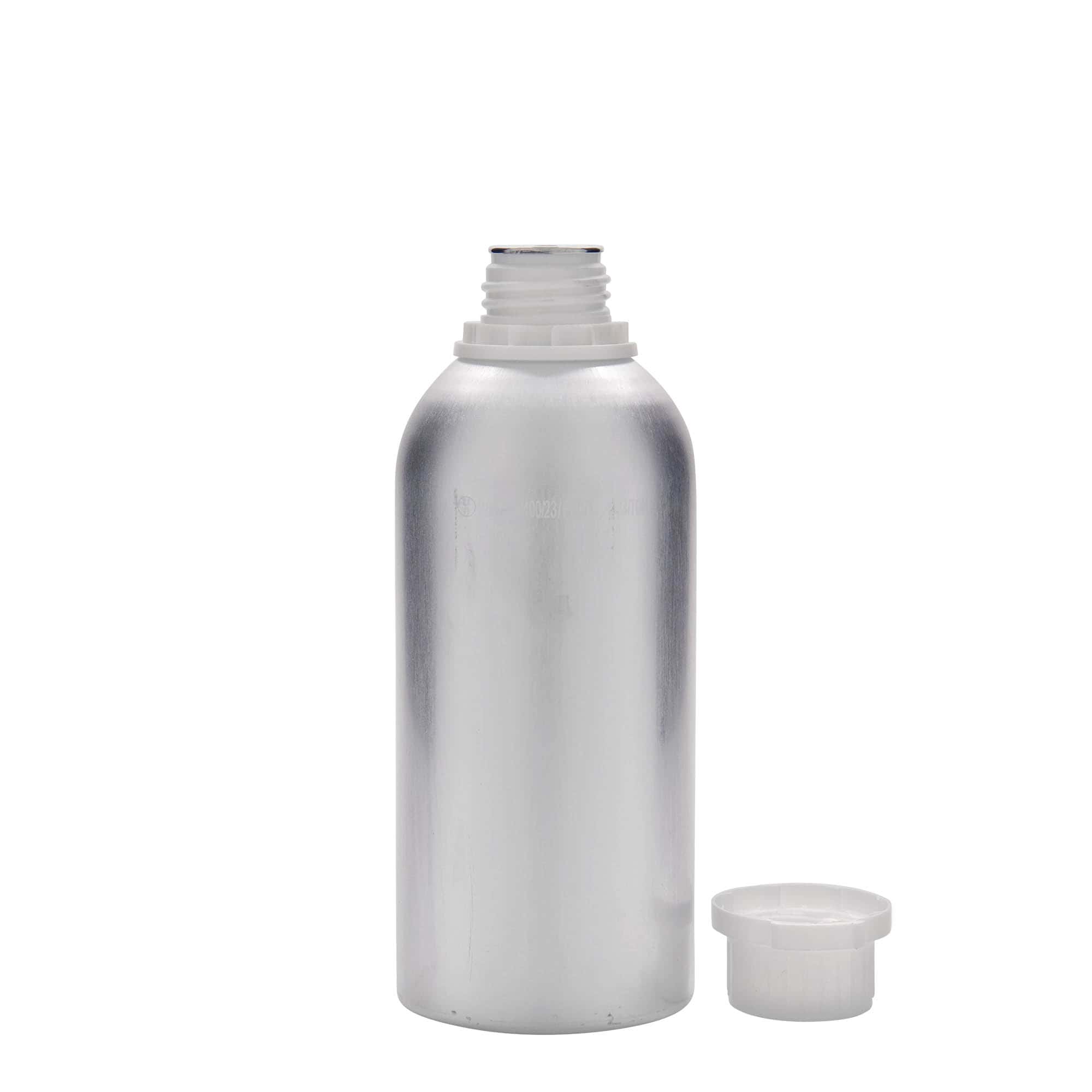 Sticlă de aluminiu de 625 ml, metal, argintiu, gura: DIN 32