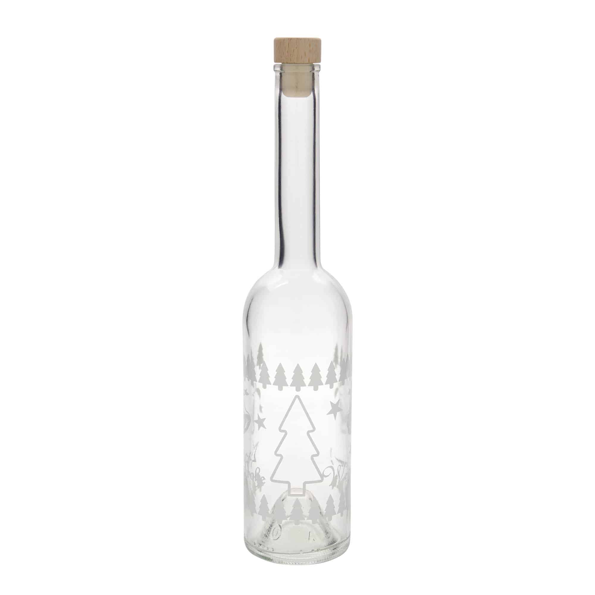 Sticlă de sticlă de 500 ml „Opera”, motiv: Crăciun clasic, deschidere: dop