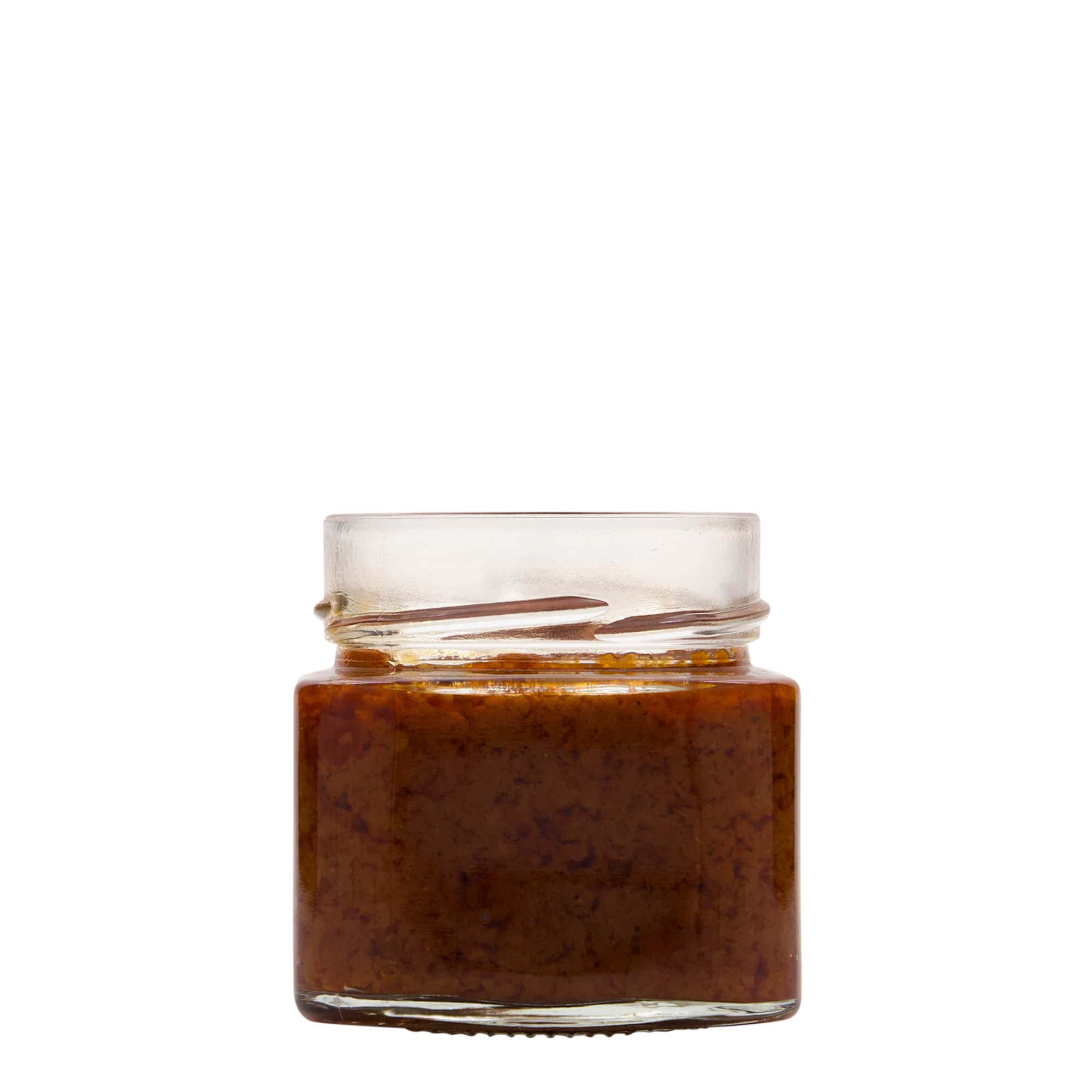 212 ml borcan pătrat 'Kimba', gura: Extra-Deep-Twist-Off (EDTO 70)