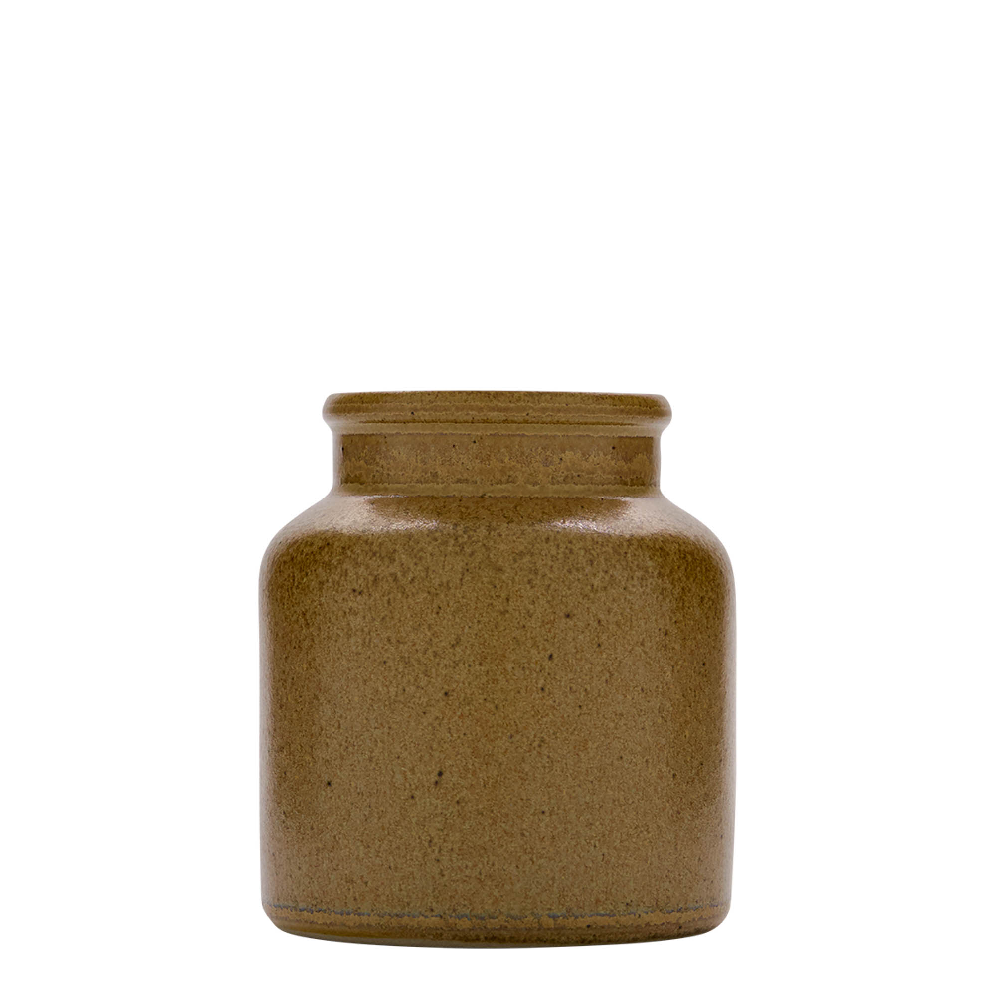 270 ml vas de ceramică Steinzeug, maro-cristal, gura: capac cu margine peste vas