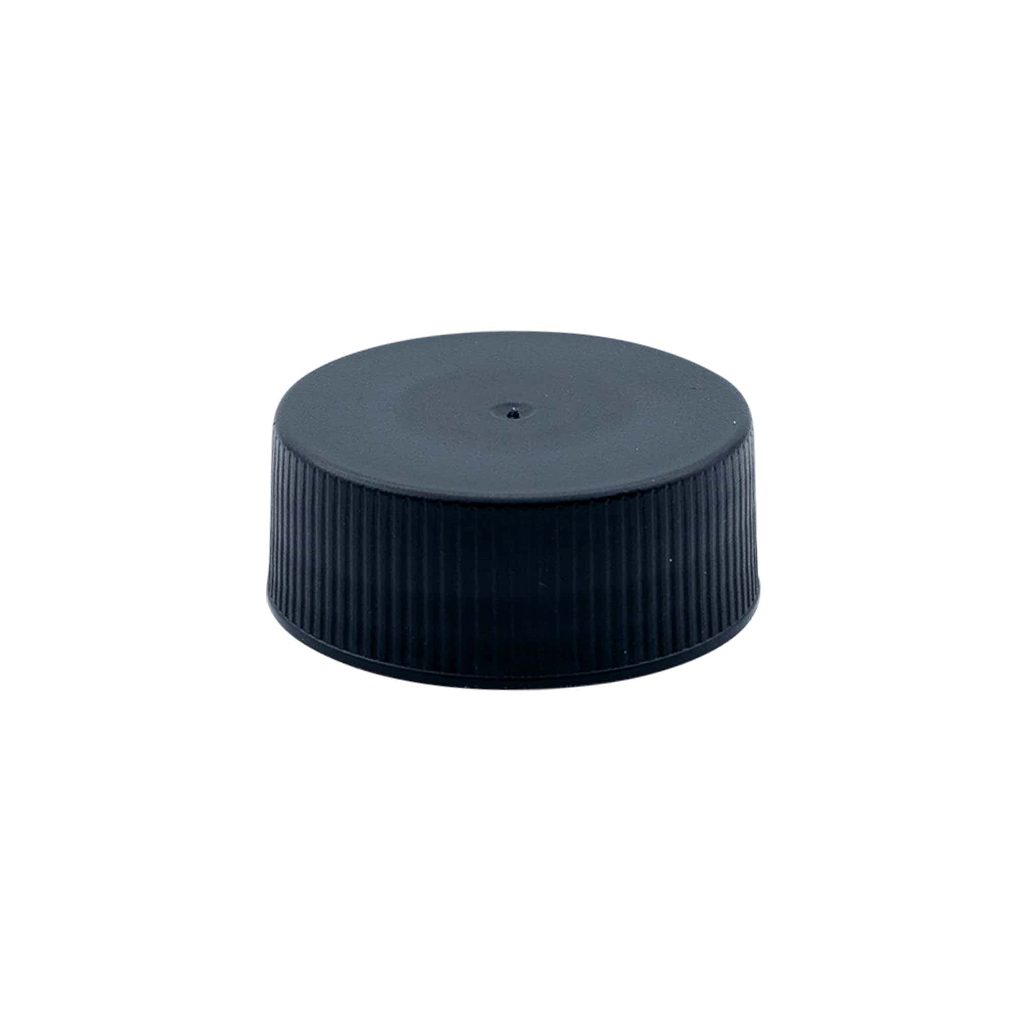 Capac cu filet cu inserție EPE, plastic PP, negru, pentru deschidere: DIN 40