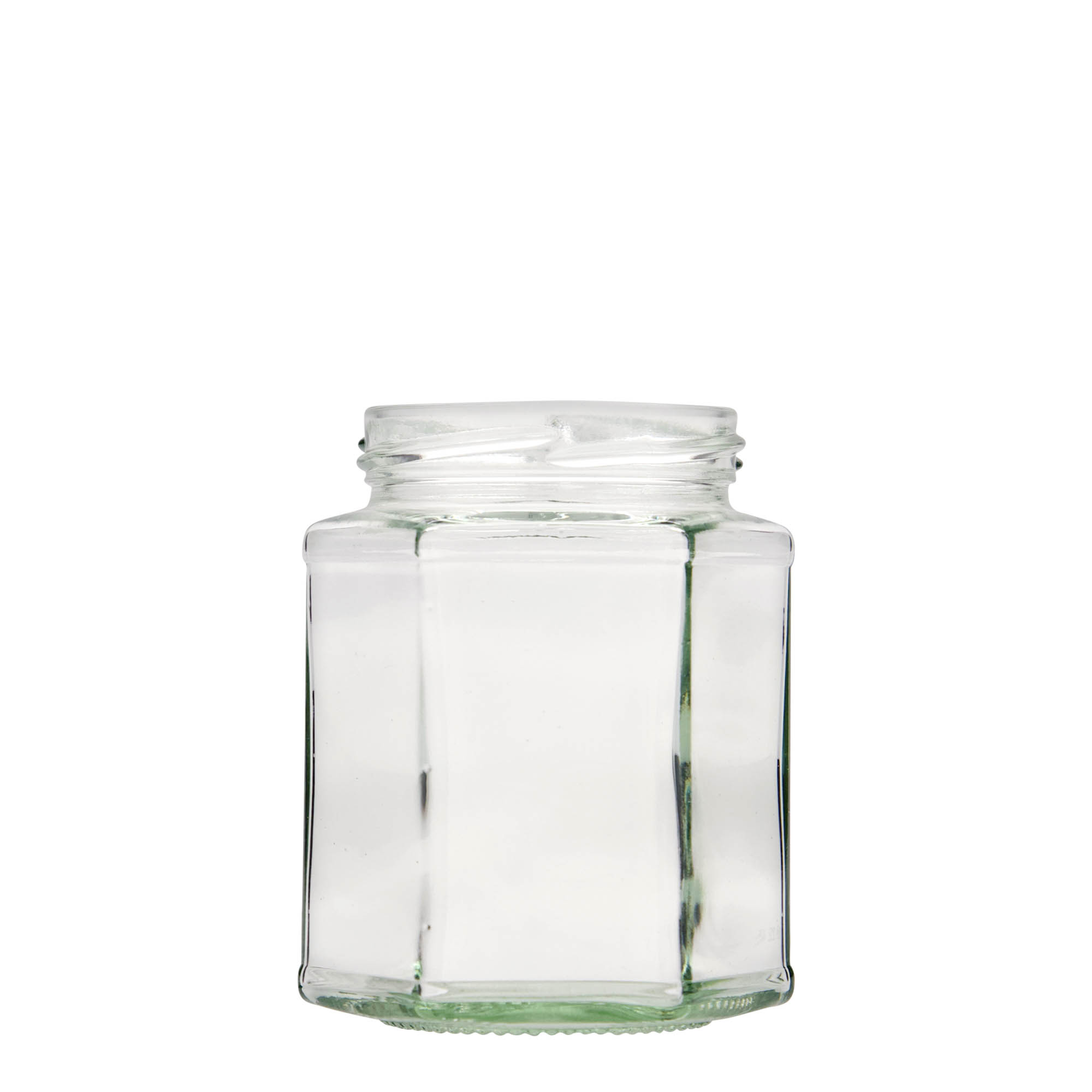 324 ml borcan hexagonal, gura: Twist-Off (TO 66) 324 ml borcan hexagonal, gura: Twist-Off (TO 66)