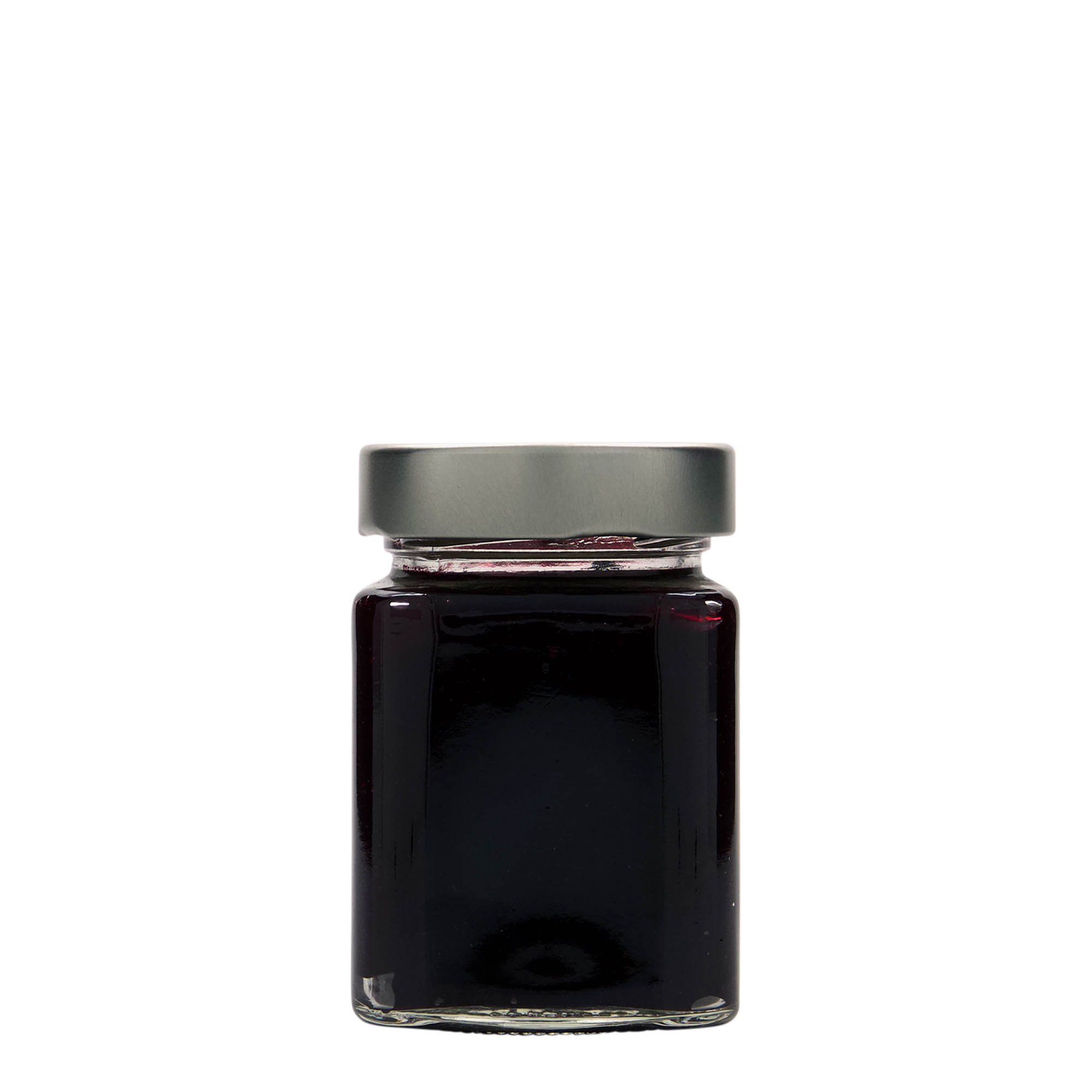 212 ml borcan pătrat „Funny”, gura: Deep-Twist-Off (DTO 58)