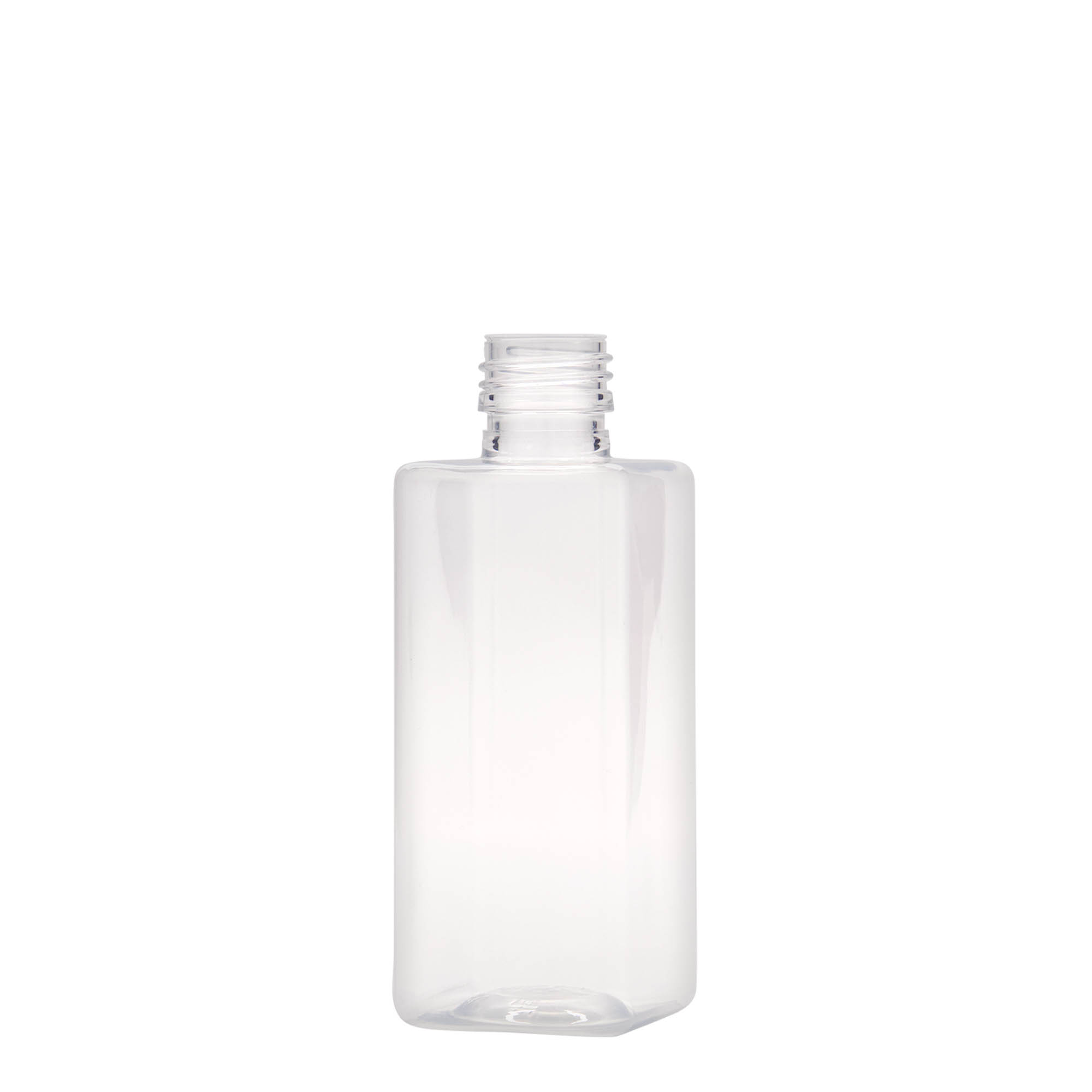Sticlă PET de 250 ml „Karl”, pătrată, din plastic, gura: PP 28
