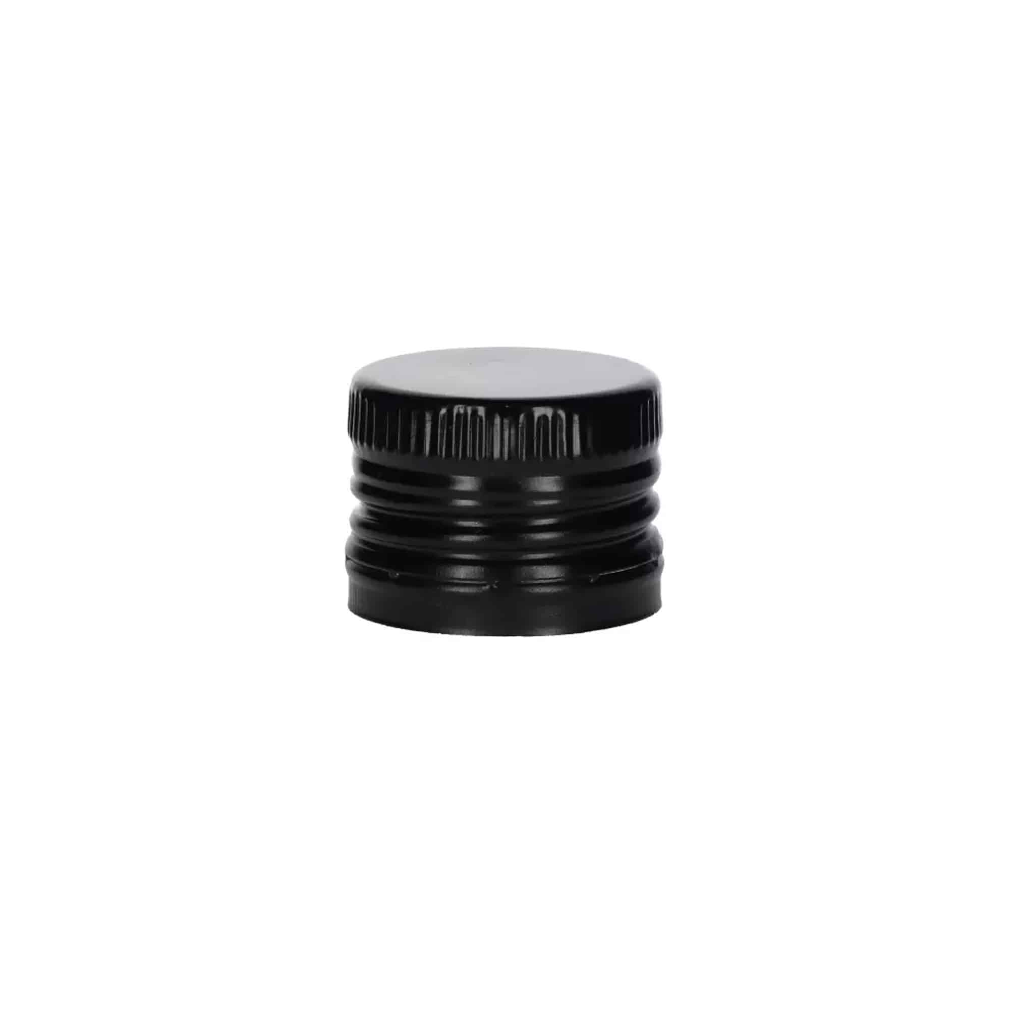 Capac cu filet și inserție pentru turnare, metal-plastic, negru, pentru deschidere: PP 31,5