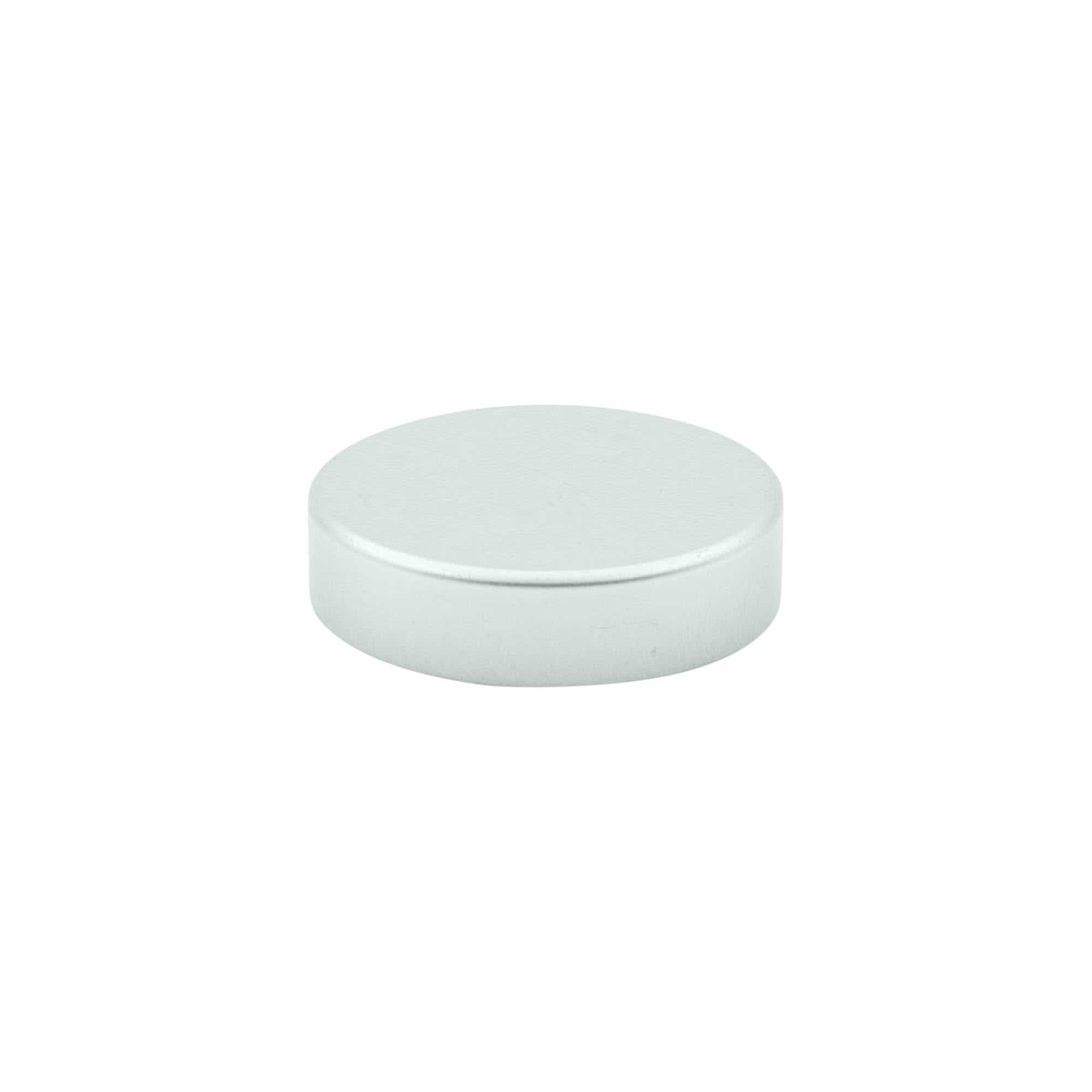Capac cu filet, metalic, argintiu, pentru gura: 38/400