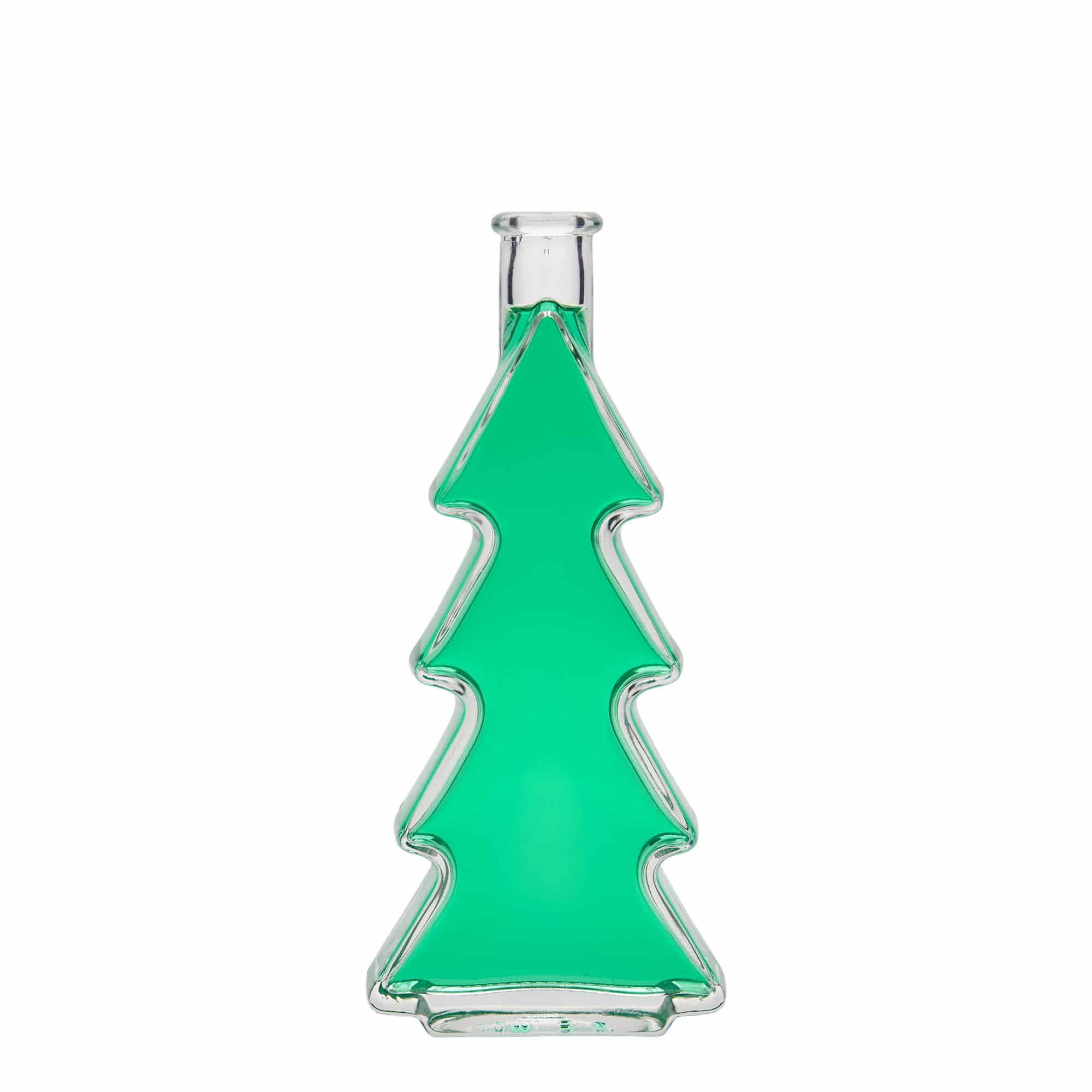 Sticlă de sticlă de 200 ml „Brad”, gura: dop de plută