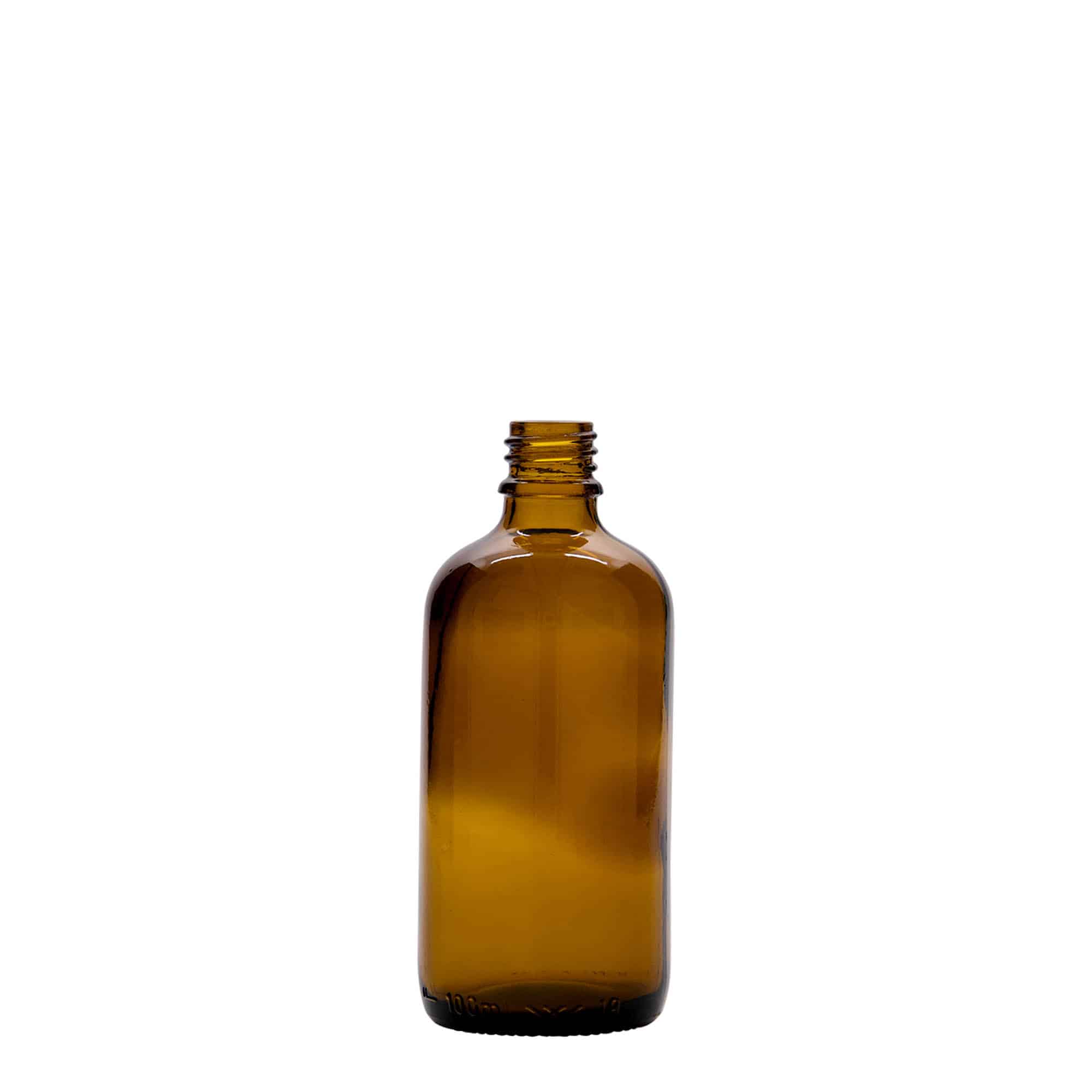 100 ml sticlă medicală, sticlă, maro, gura: DIN 18