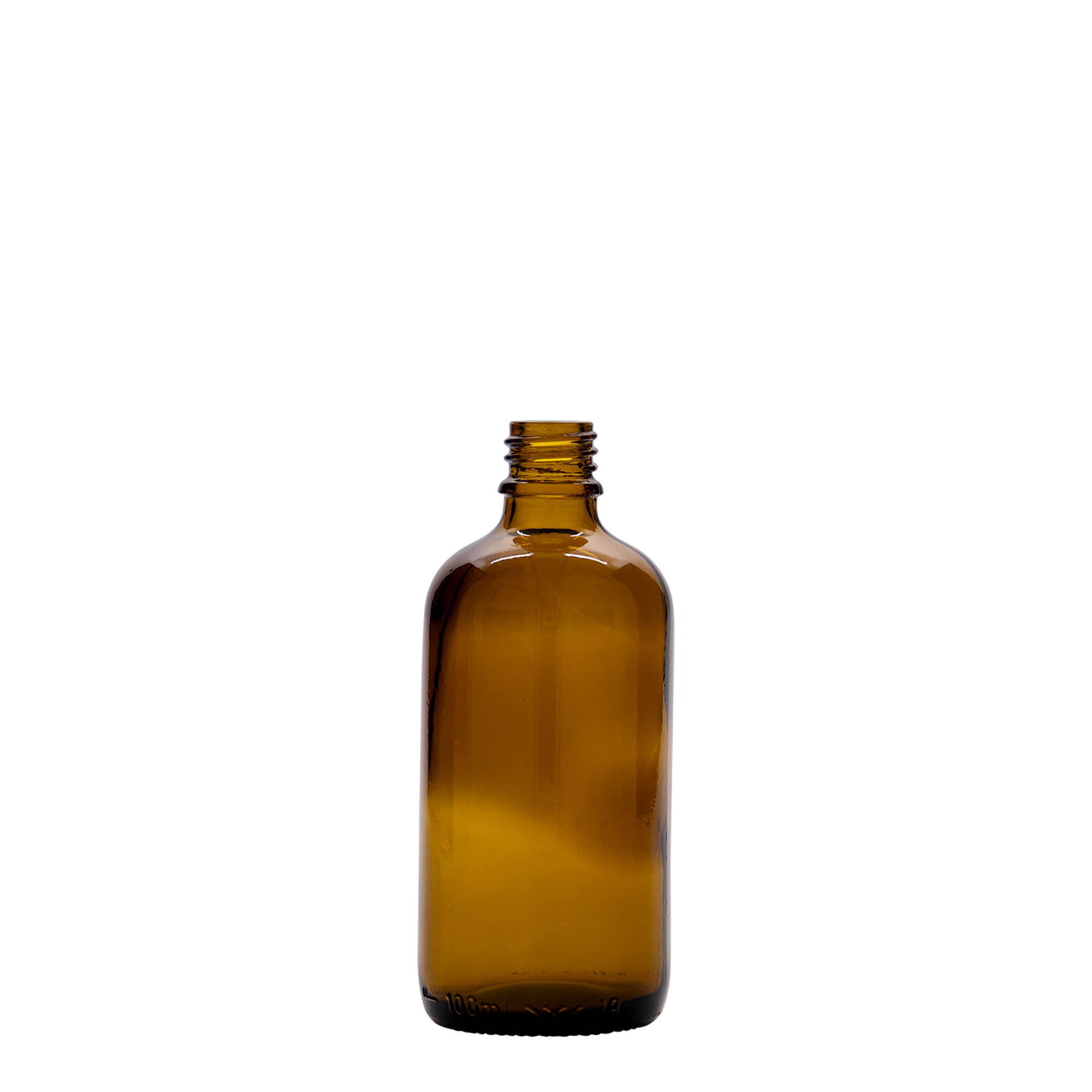100 ml sticlă medicală, sticlă, maro, gura: DIN 18