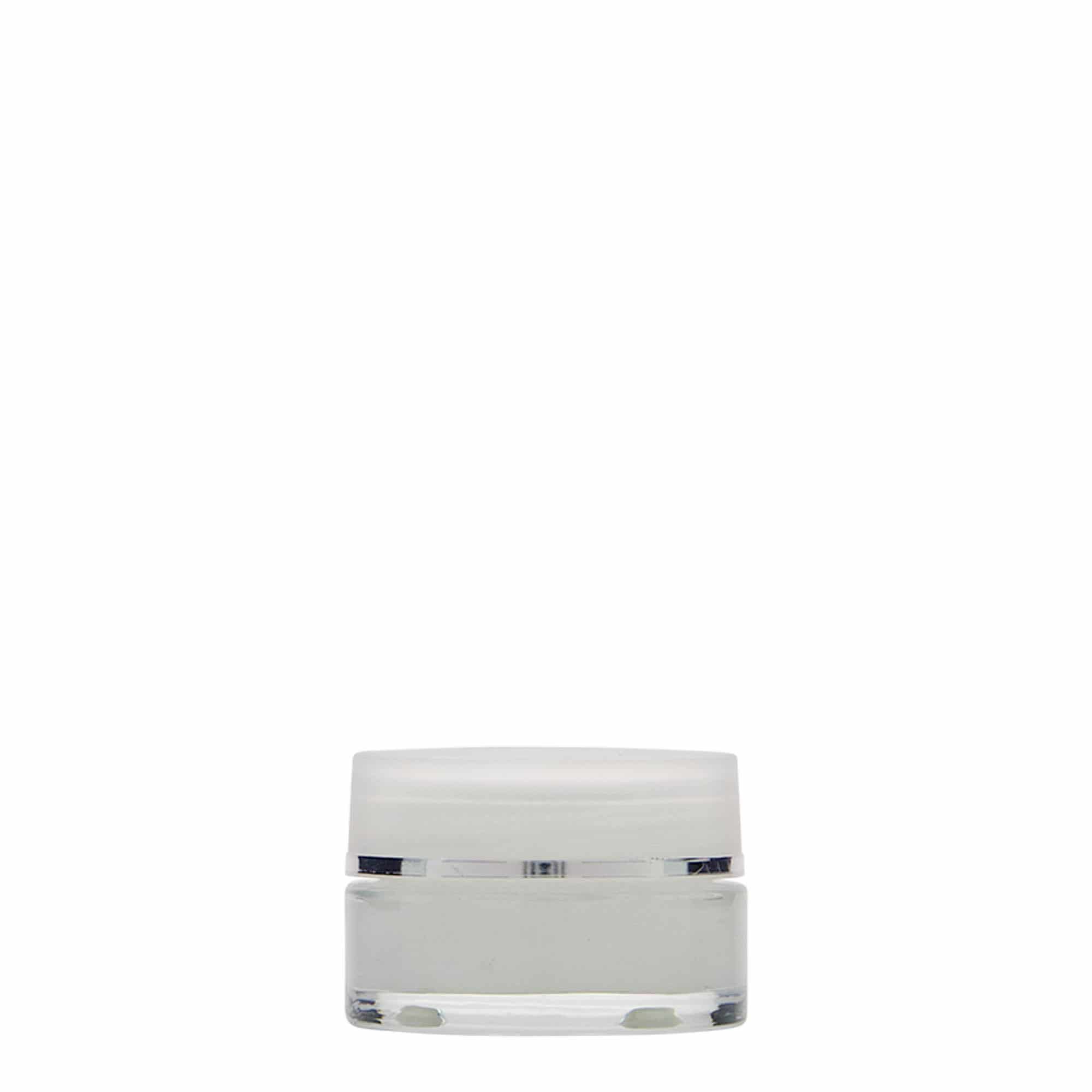 15 ml borcan „Clear Edition”, sticlă, gura: capac cu filet
