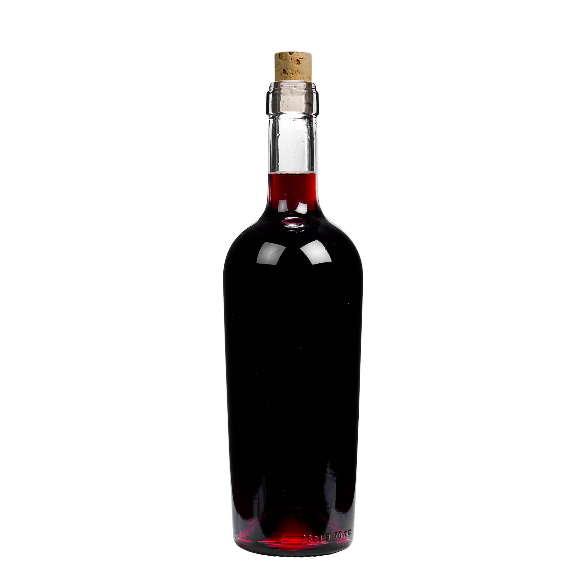 Sticlă de vin de 750 ml „Imperiale”, gura: dop