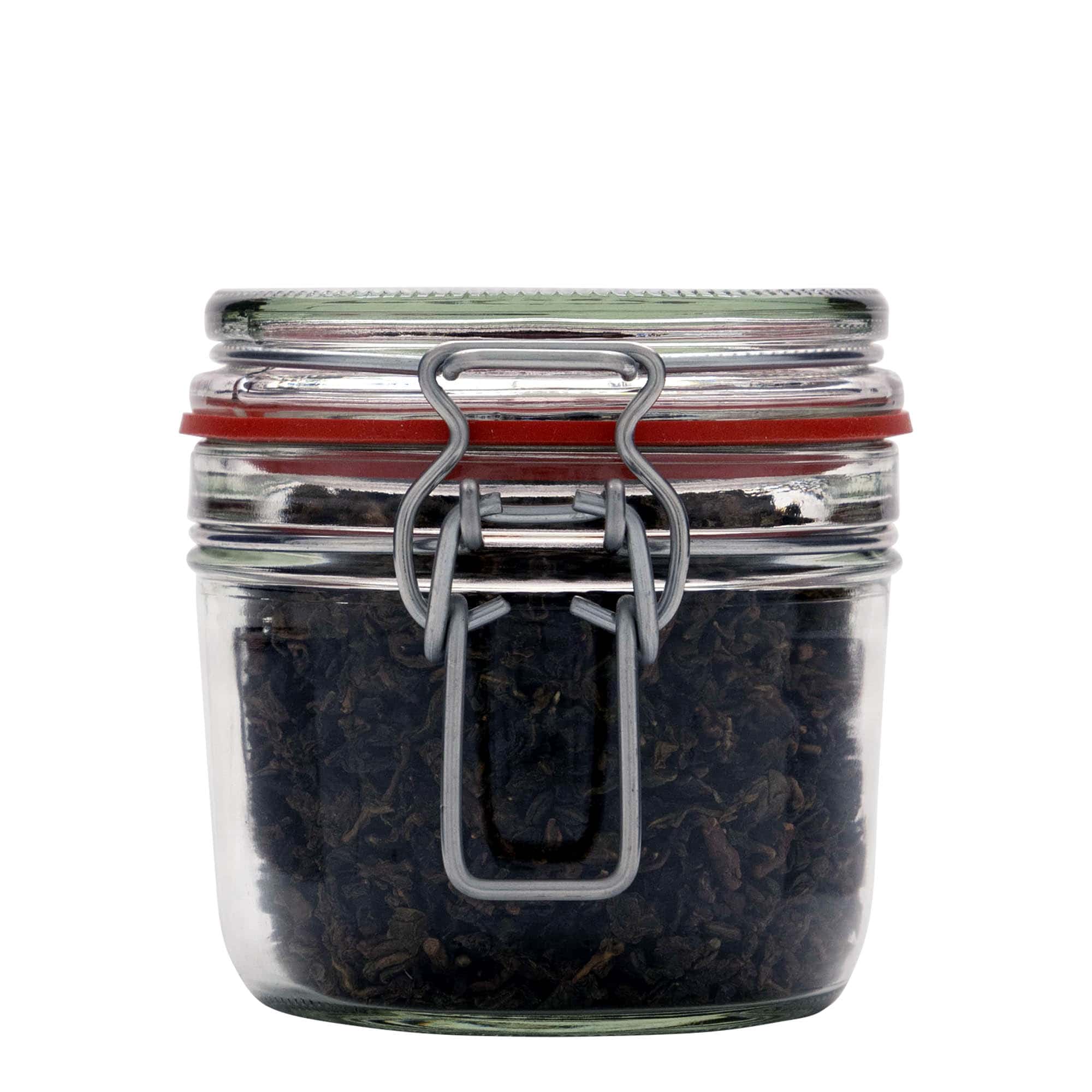 400 ml borcan plat cu clemă metalică, gura: închidere cu clemă metalică