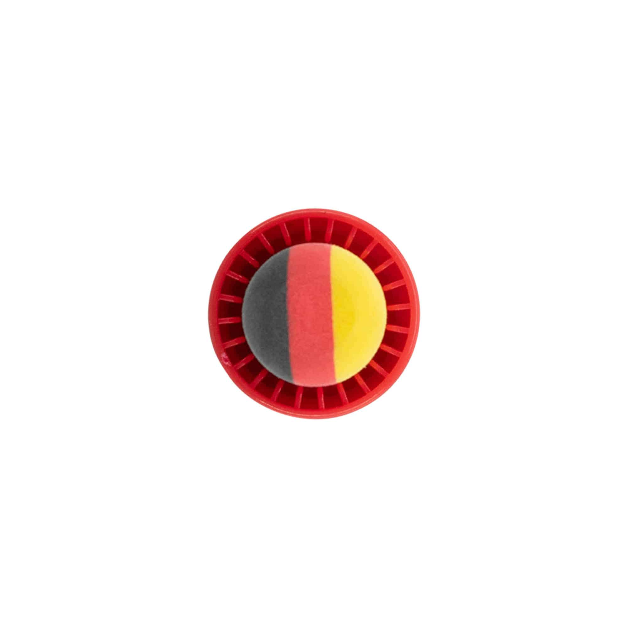 Dop cu mâner 19 mm „Germania”, plastic, multicolor, pentru gură: plută Dop cu mâner 19 mm „Germania”, plastic, multicolor, pentru gură: plută