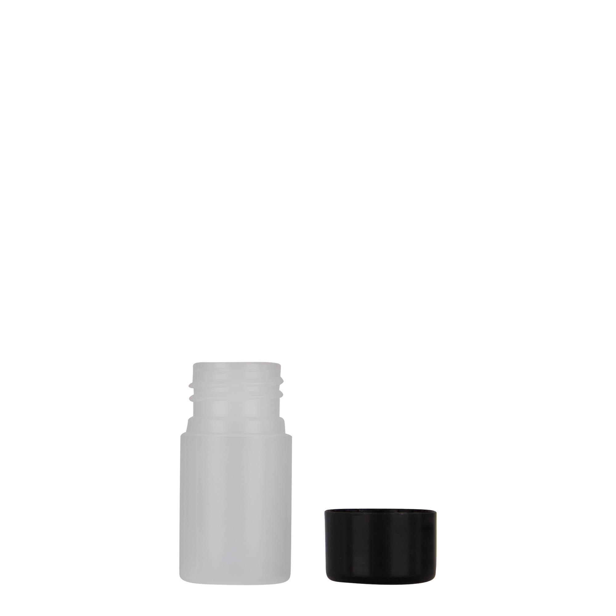 Sticlă din plastic de 15 ml „Tuffy”, HDPE, natural, gura: 24/410 Sticlă din plastic de 15 ml „Tuffy”, HDPE, natural, gura: 24/410