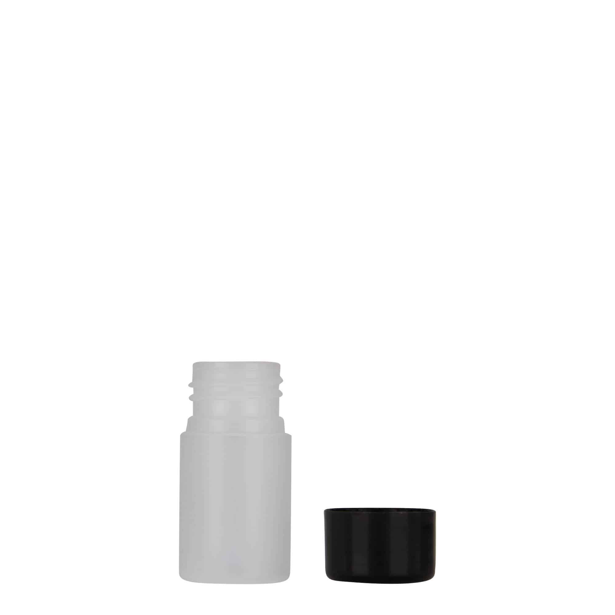Sticlă din plastic de 15 ml „Tuffy”, HDPE, natural, gura: 24/410