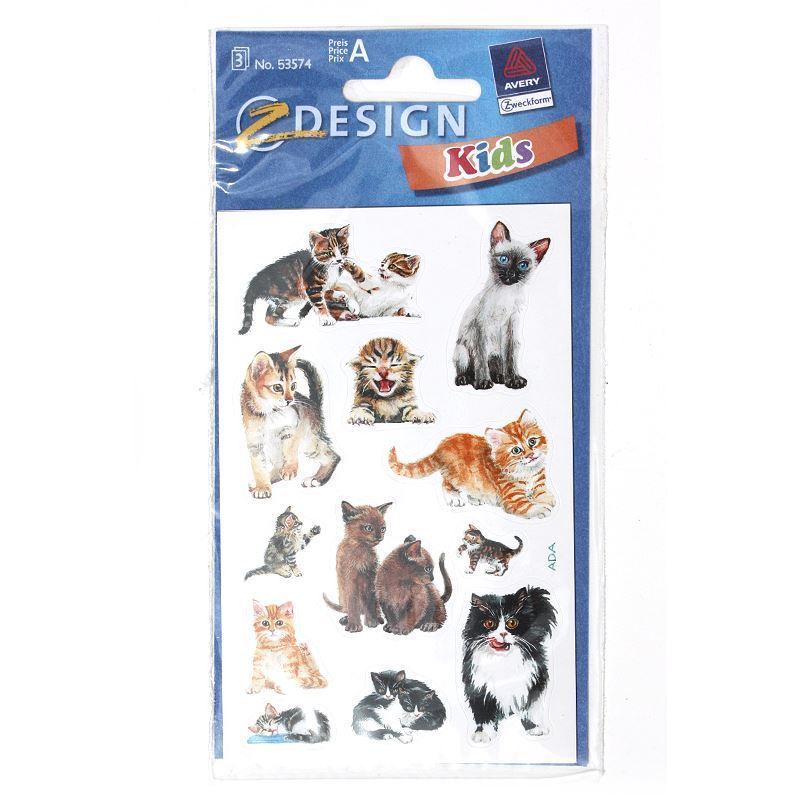 Zweckform autocolante „Pisici”, hârtie, multicolor Zweckform autocolante „Pisici”, hârtie, multicolor