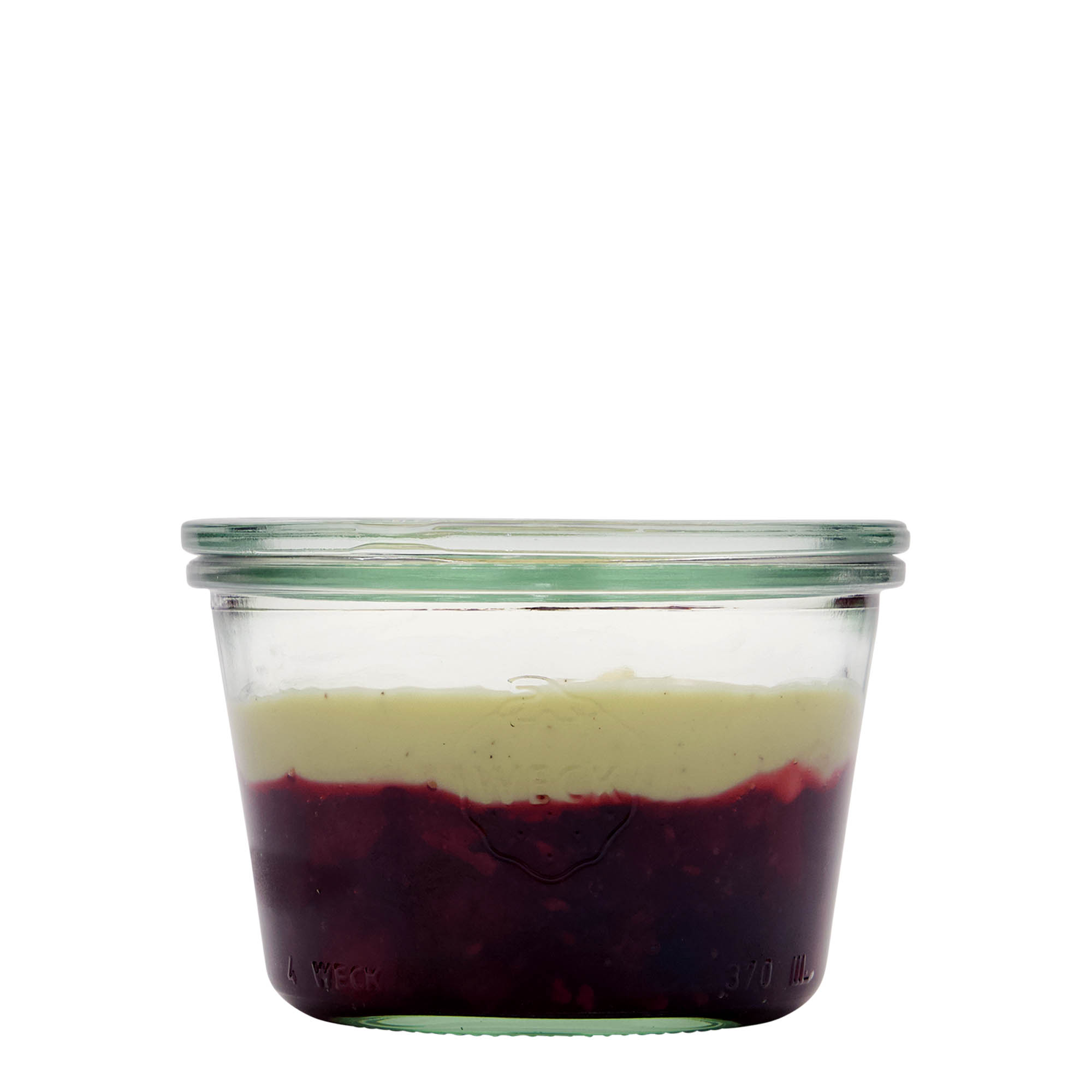 370 ml borcan WECK cu gura largă, margine rotundă