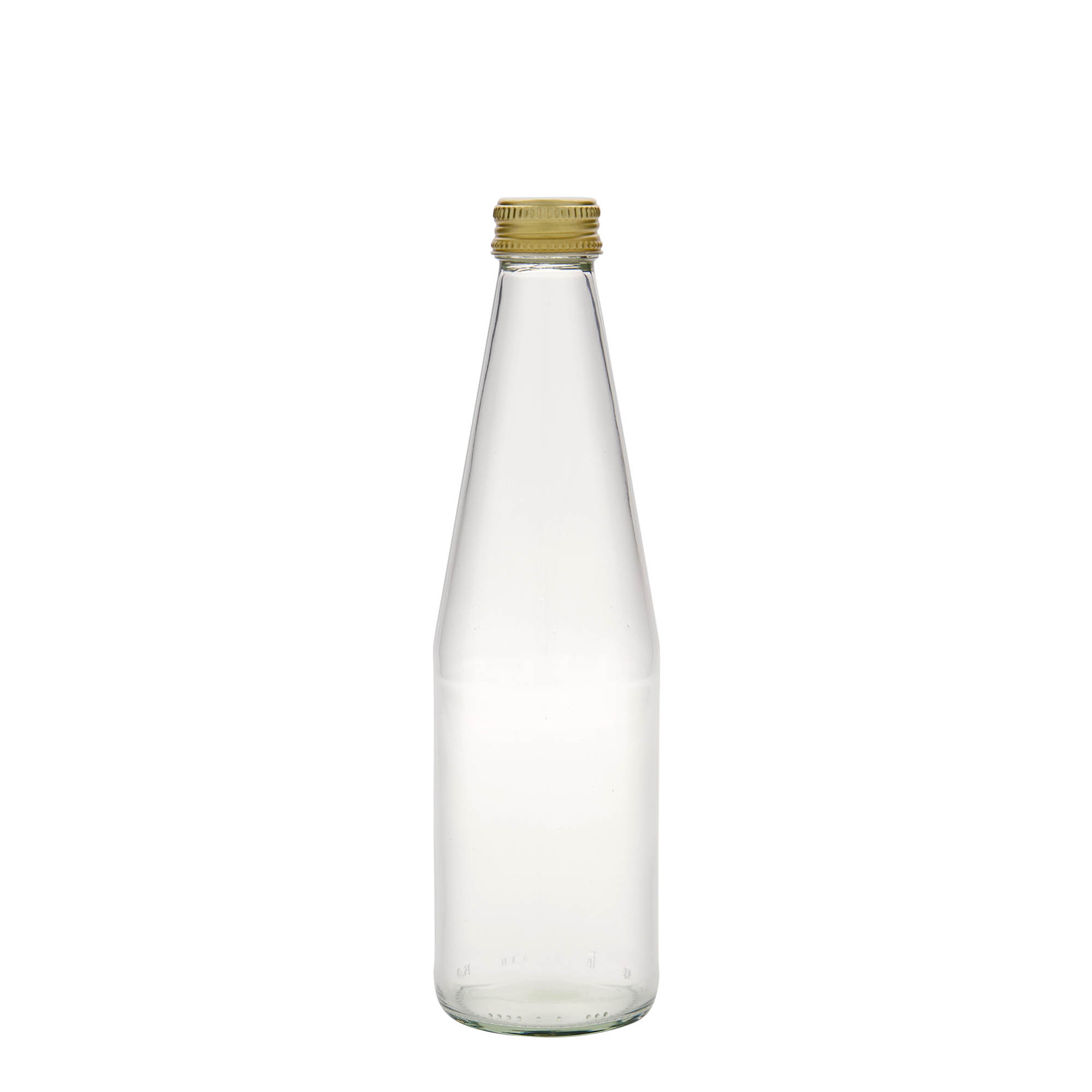 Sticlă universală 330 ml, formă de morcov, sticlă, gura: PP 28 Sticlă universală 330 ml, formă de morcov, sticlă, gura: PP 28