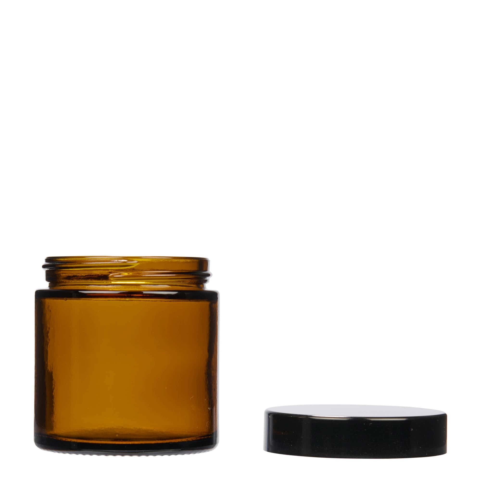 120 ml borcan „Brown Line”, sticlă, maro, gura: capac cu filet