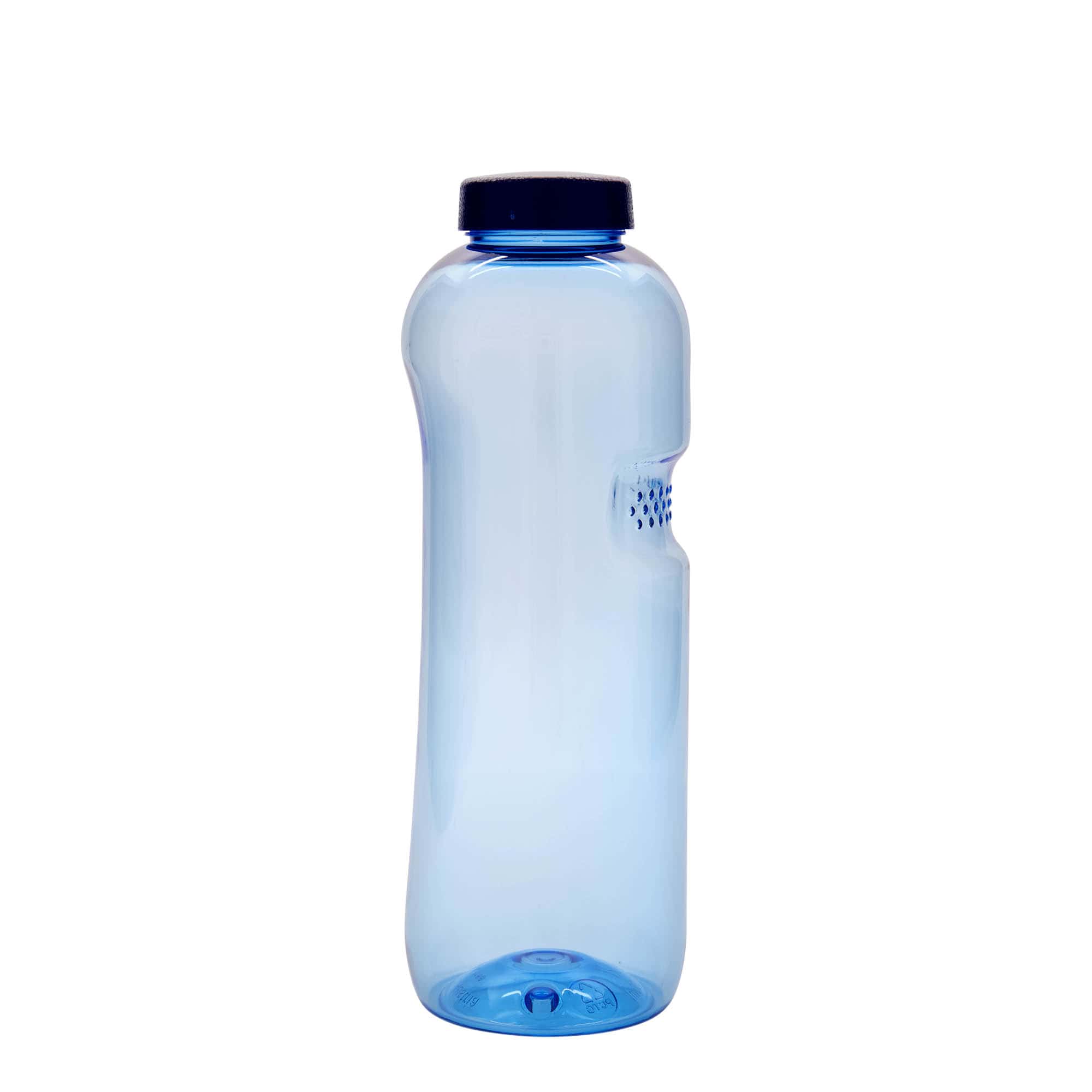 1.000 ml sticlă PET pentru băut 'Kavodrink', plastic, albastru
