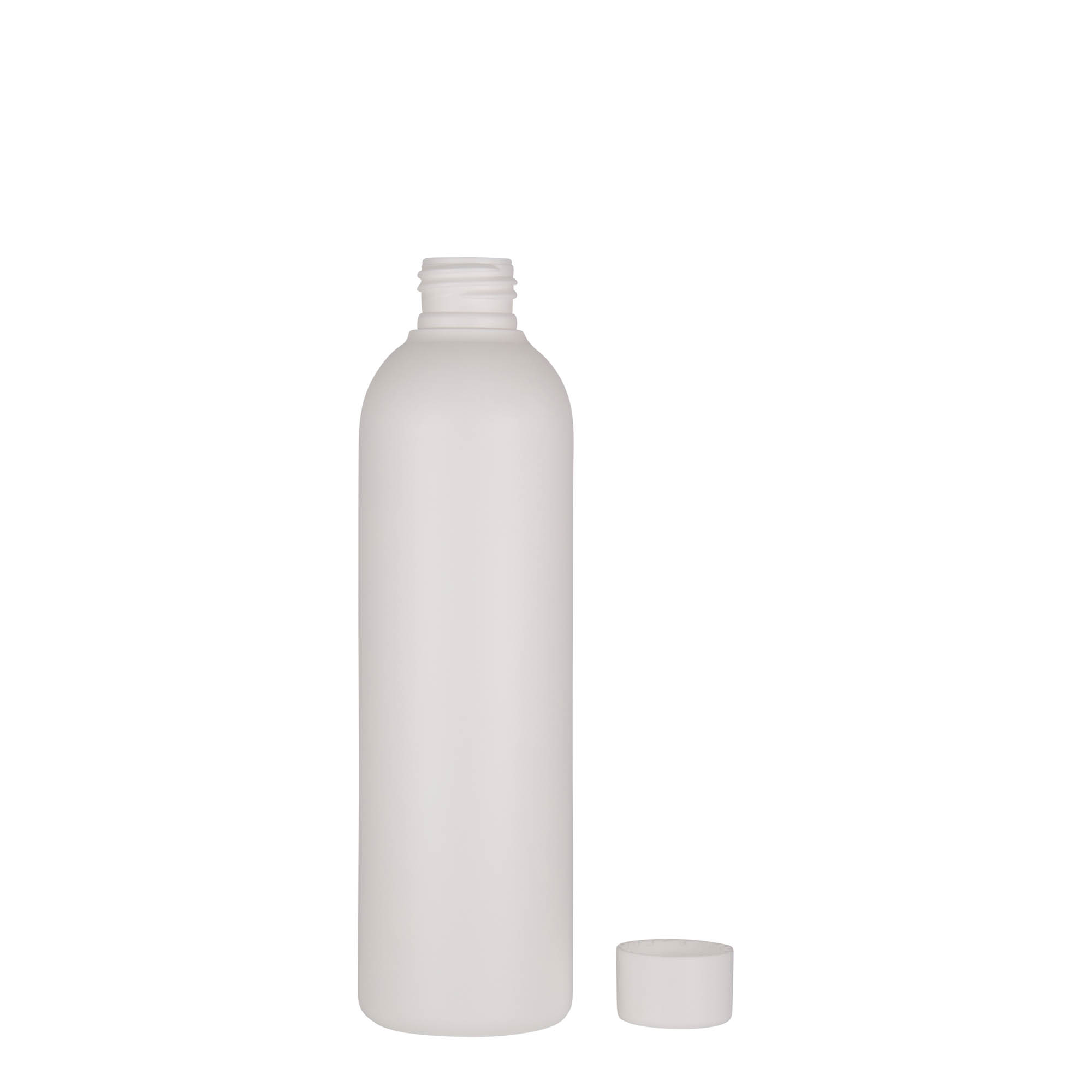 250 ml sticlă din plastic „Tuffy”, HDPE, albă, gât: 24/410 250 ml sticlă din plastic „Tuffy”, HDPE, albă, gât: 24/410
