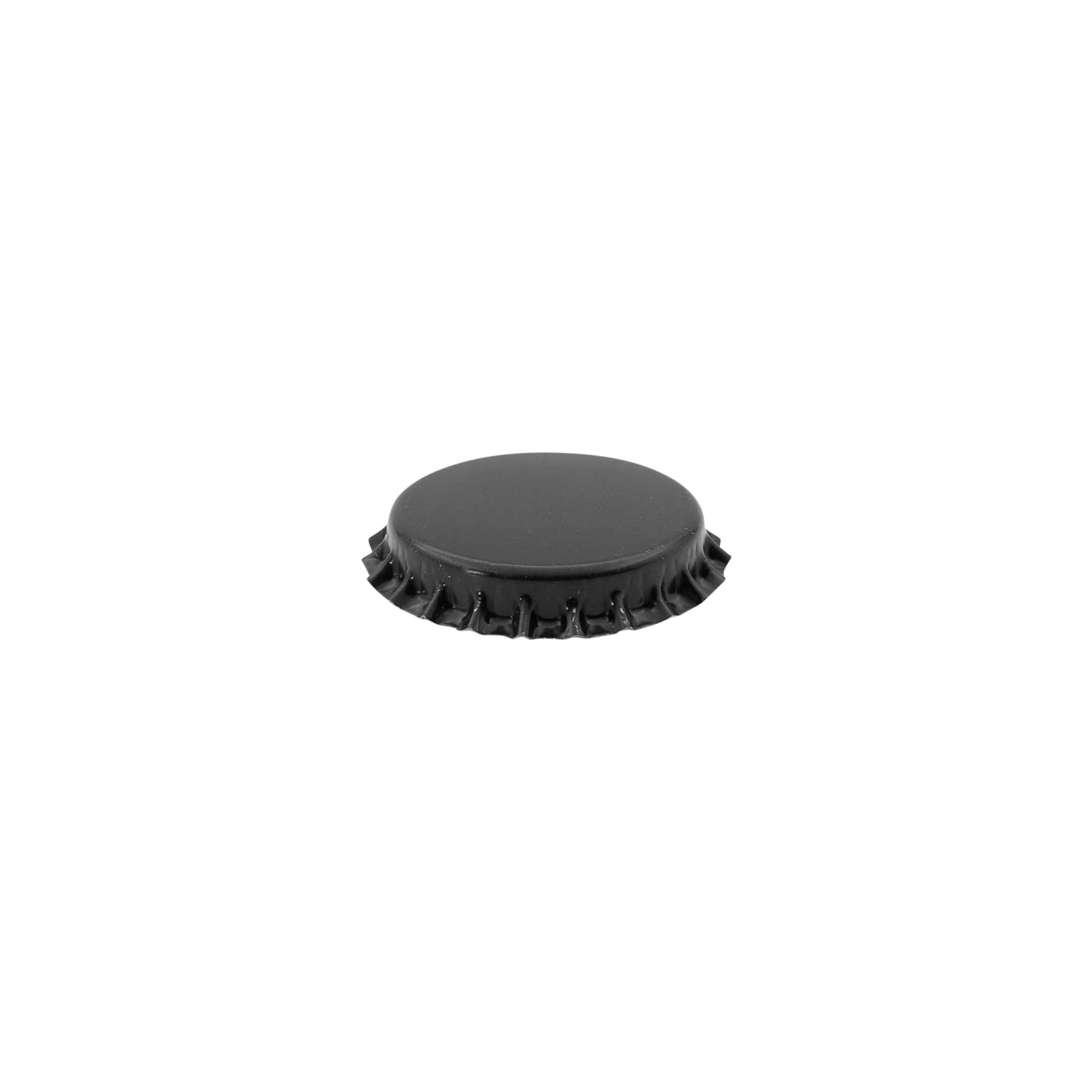 Capace de sticlă 29 mm, metal, negru Capace de sticlă 29 mm, metal, negru